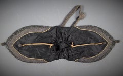 Art Deco Reticule Purse  in taffeta and beads- France Circa 1925