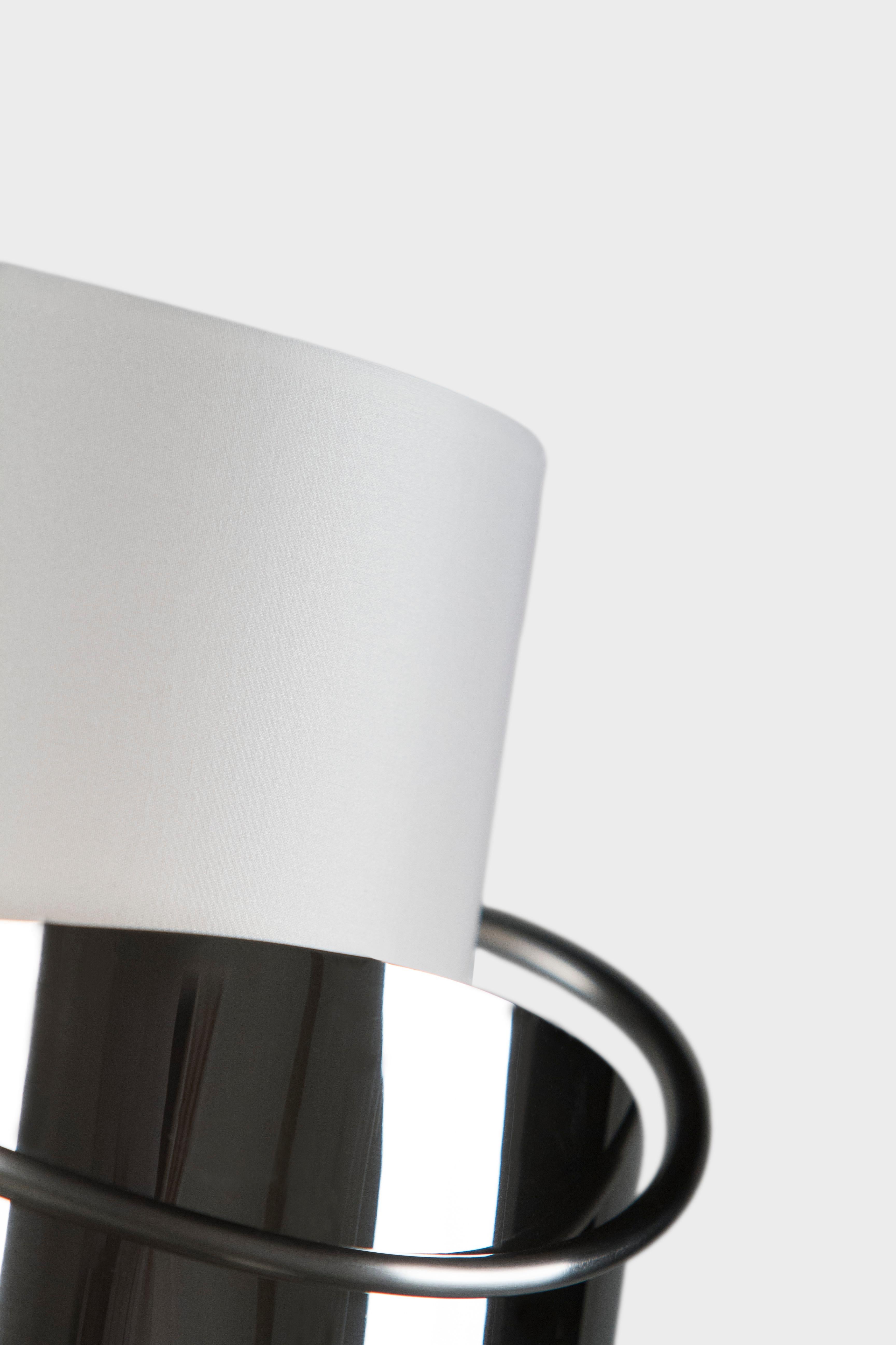 Acciaio inossidabile Lampadario Art Deco Return Swarovski Fatto a mano in Portogallo da Greenapple in vendita