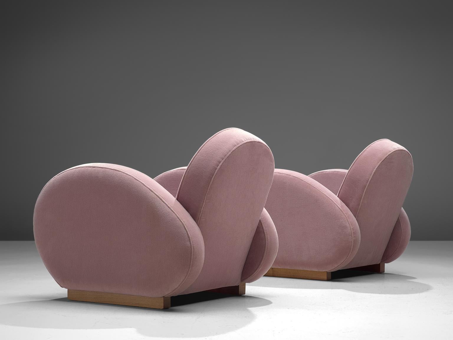 French Art Deco Reupholstered Club Chairs, France