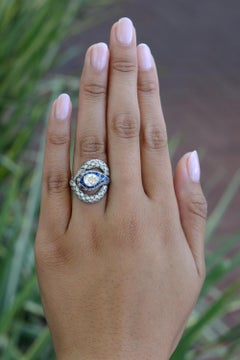 Art Deco Revival Antique Diamond Serpent Snake Ring