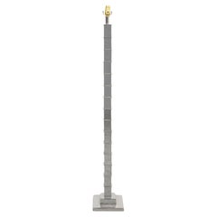 Art Deco Revival Chrome Floor Lamp