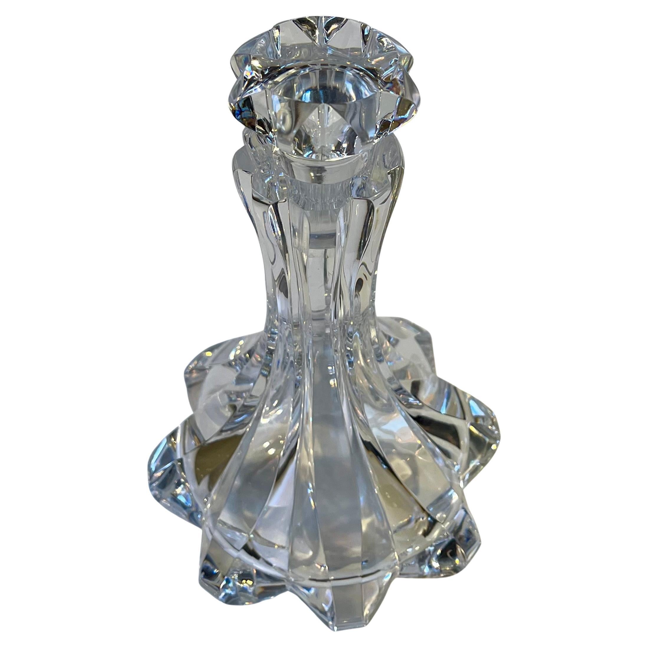Decanter di cristallo Art Deco Revival di Orrefors Sweden, firmato in vendita