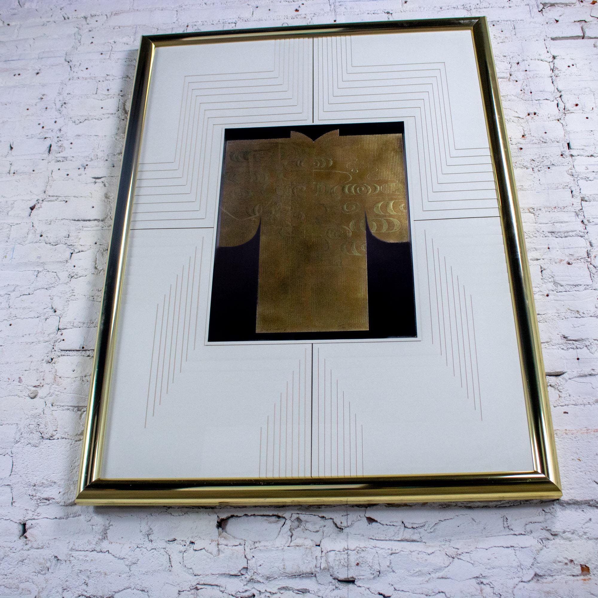 Art Deco Revival Kinder Harris Large Art Titled Deco Kimono II Signed Tim Vance im Angebot 2