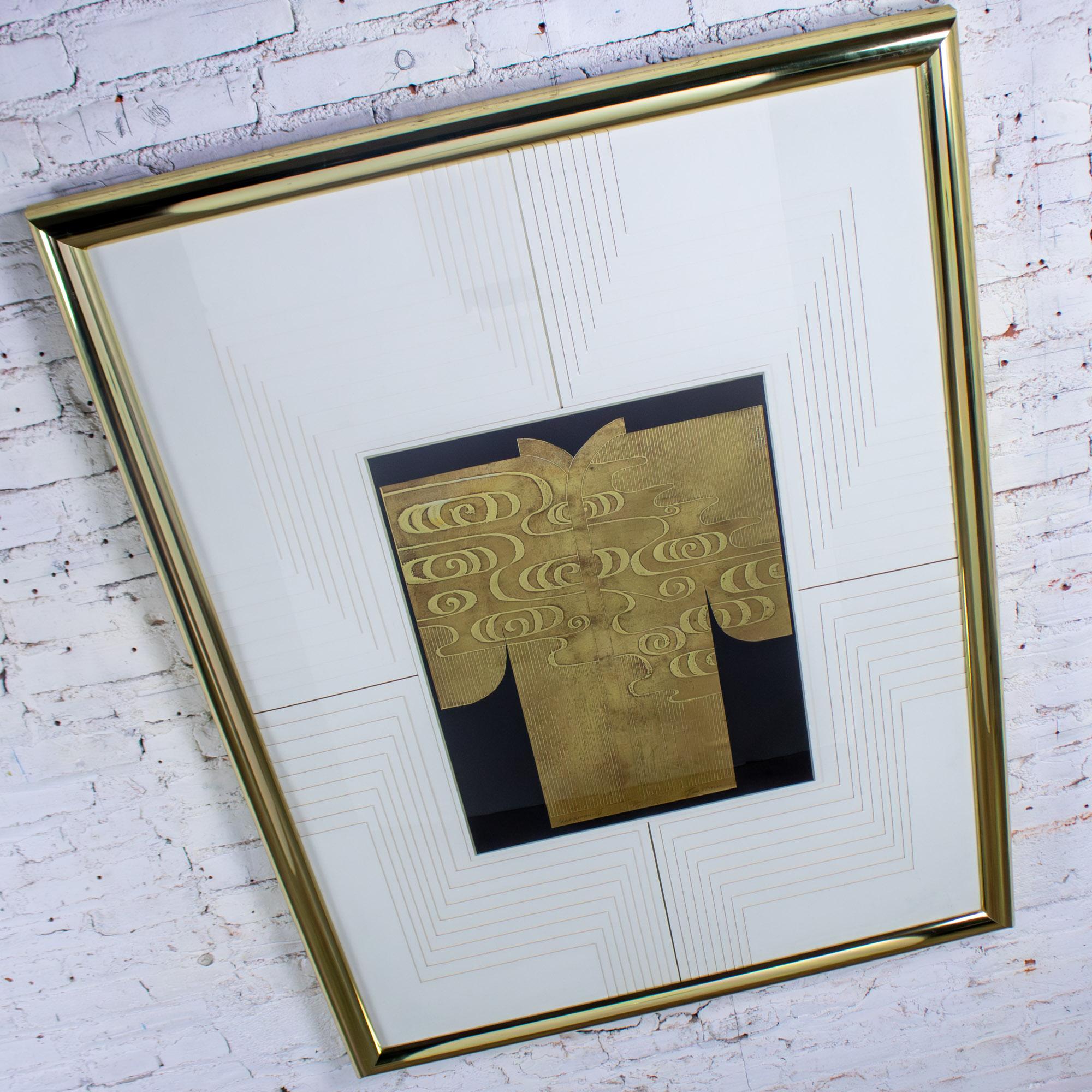 Art Deco Revival Kinder Harris Large Art Titled Deco Kimono II Signed Tim Vance im Angebot 3