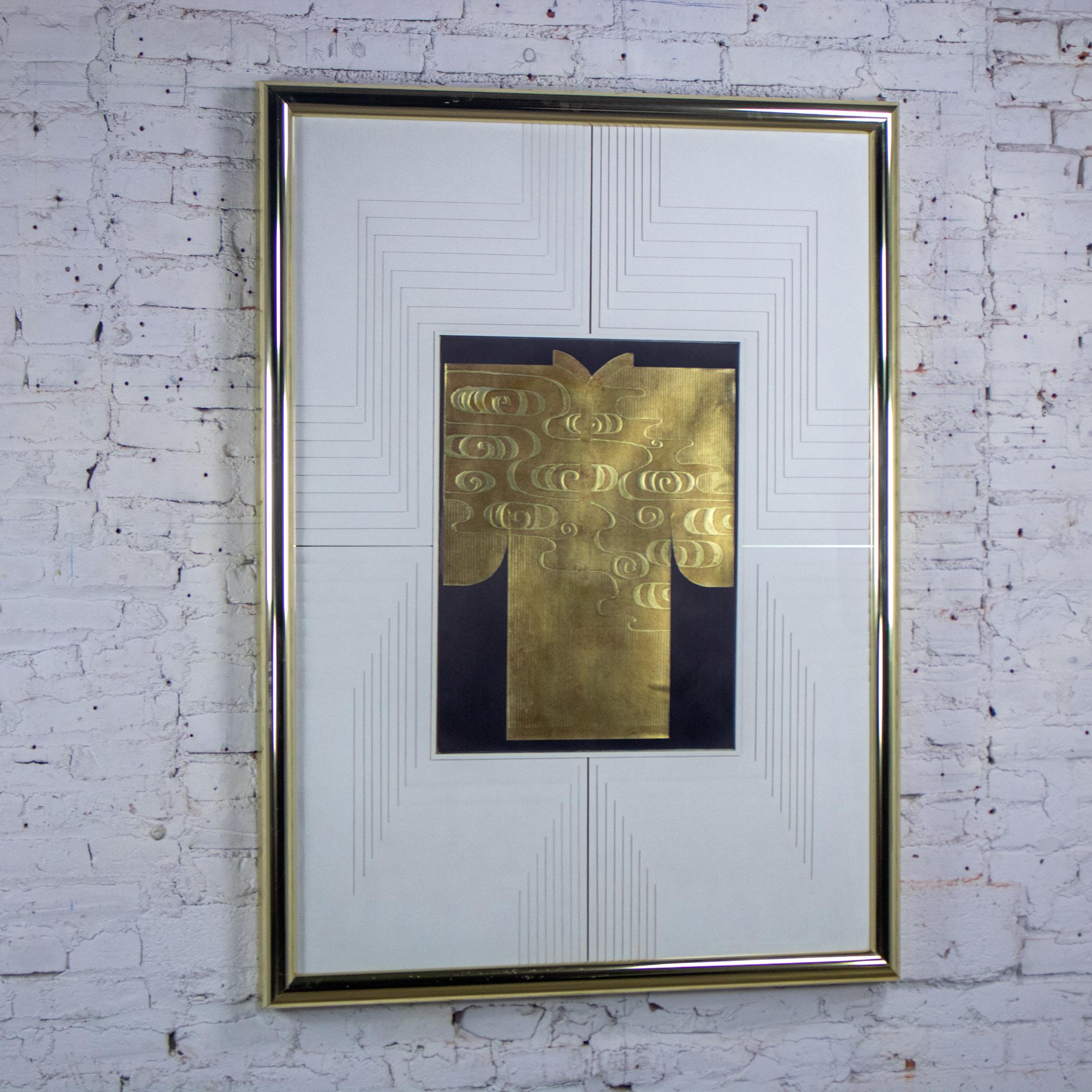 Art Deco Revival Kinder Harris Large Art Titled Deco Kimono II Signed Tim Vance im Angebot 4