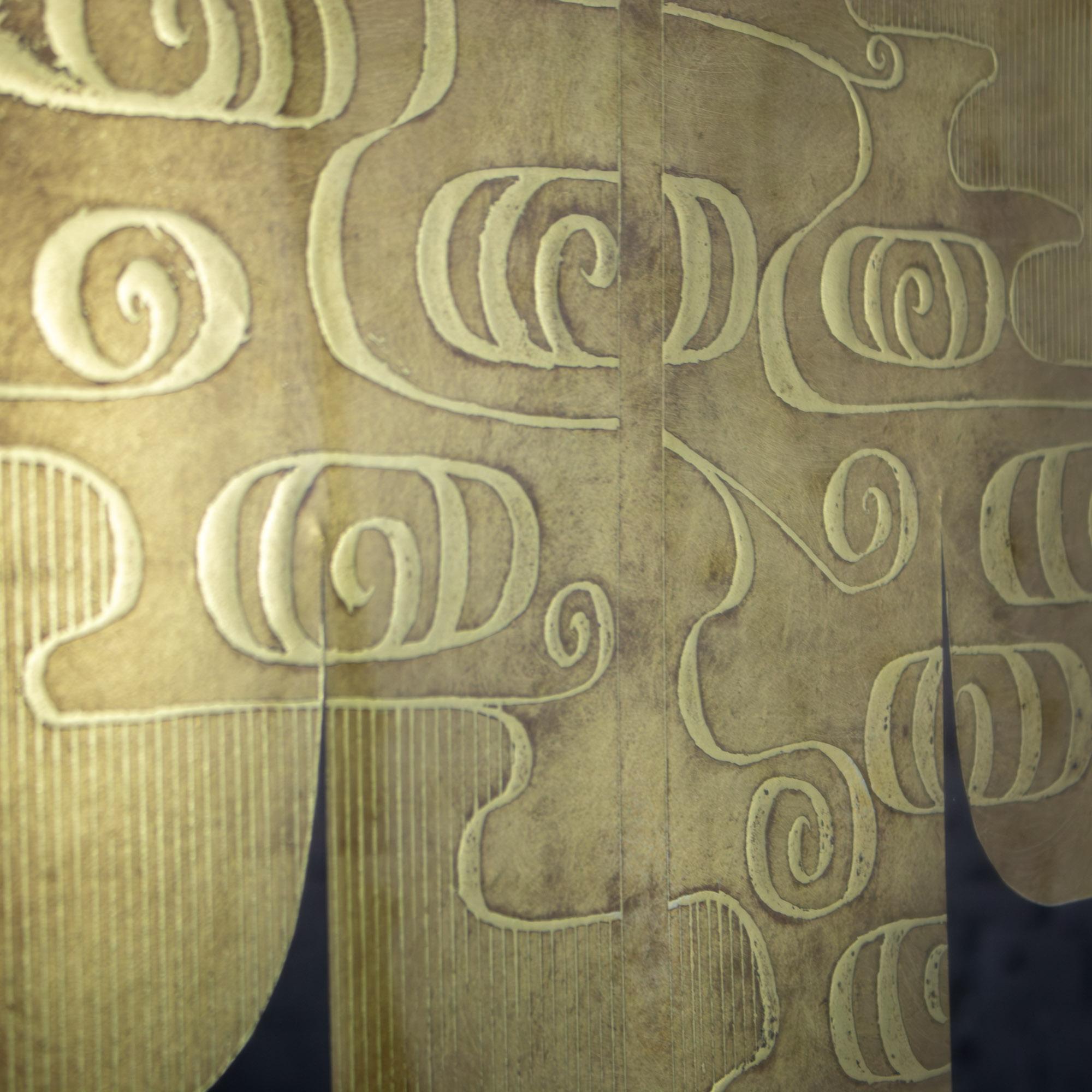 Art Deco Revival Kinder Harris Large Art Titled Deco Kimono II Signed Tim Vance im Angebot 6