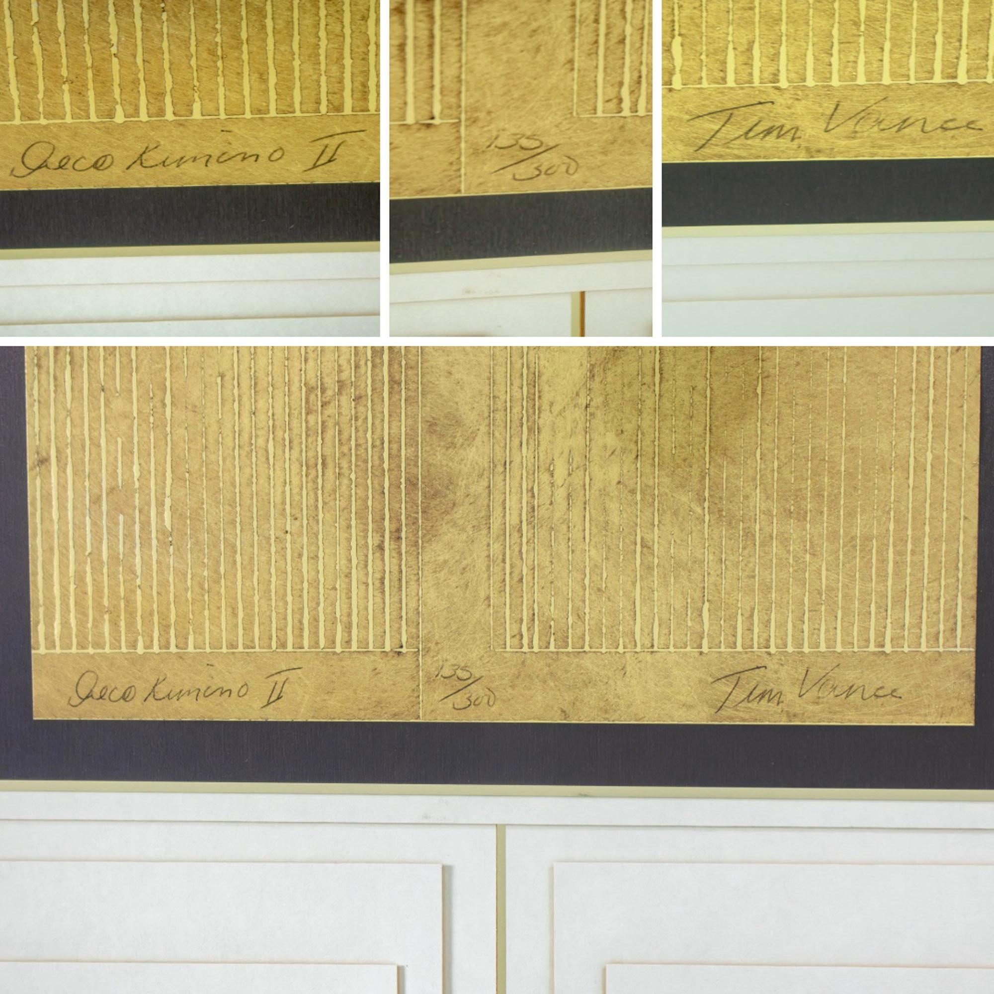 Art Deco Revival Kinder Harris Large Art Titled Deco Kimono II Signed Tim Vance im Angebot 7