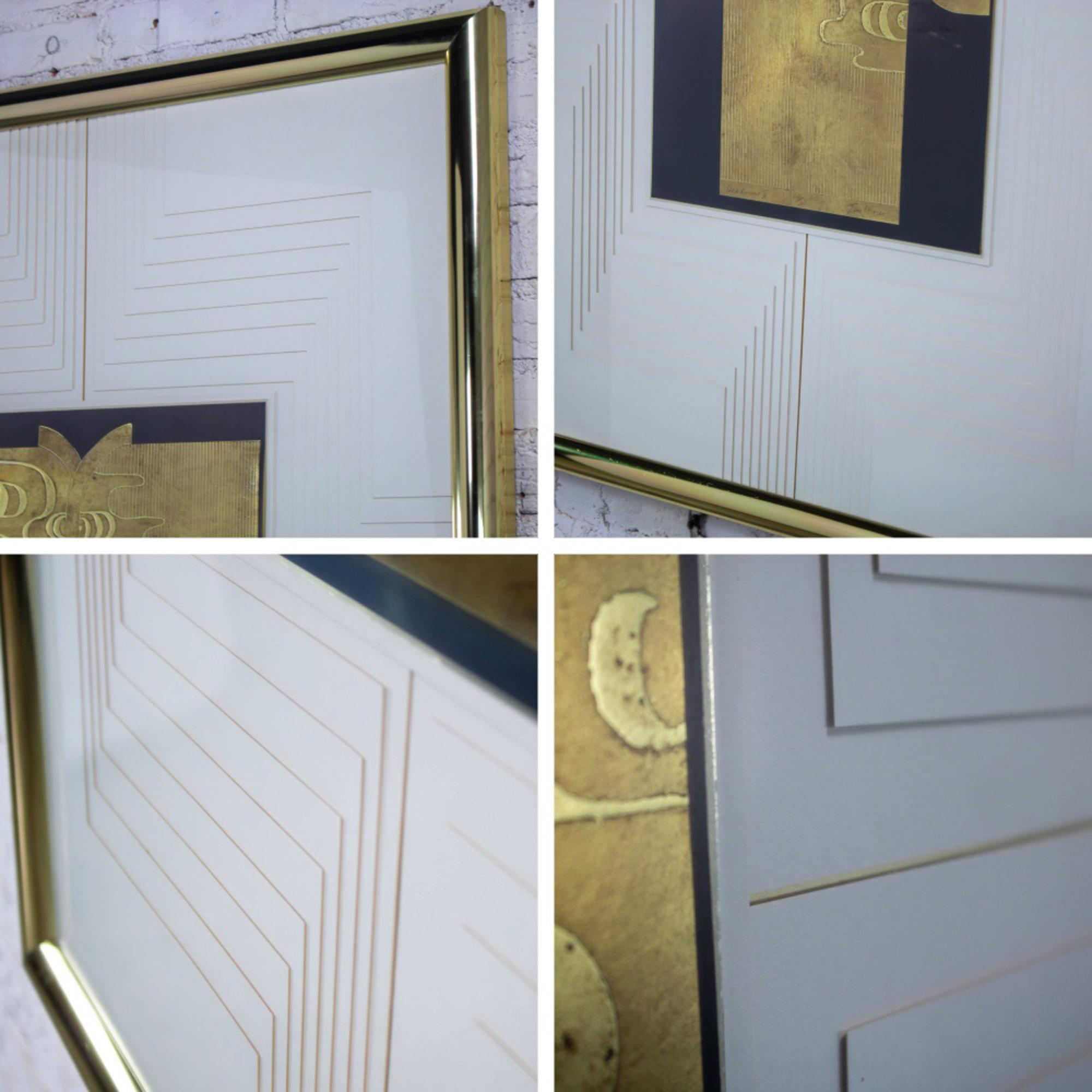 Art Deco Revival Kinder Harris Large Art Titled Deco Kimono II Signed Tim Vance im Angebot 8