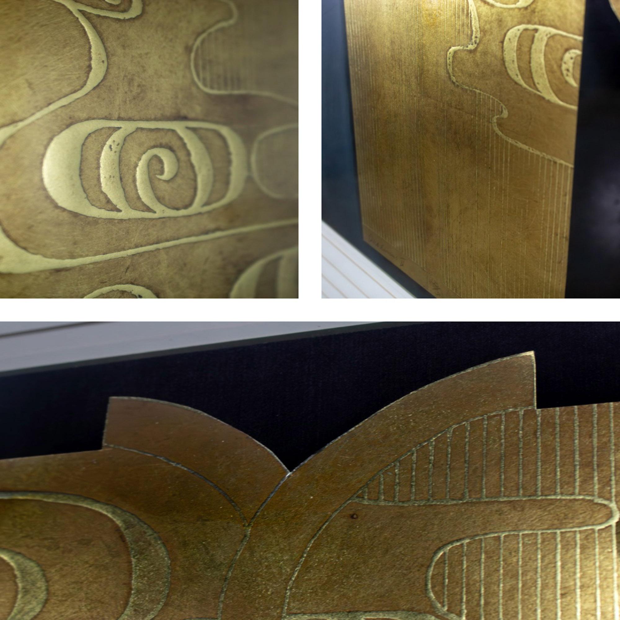 Art Deco Revival Kinder Harris Large Art Titled Deco Kimono II Signed Tim Vance im Angebot 9