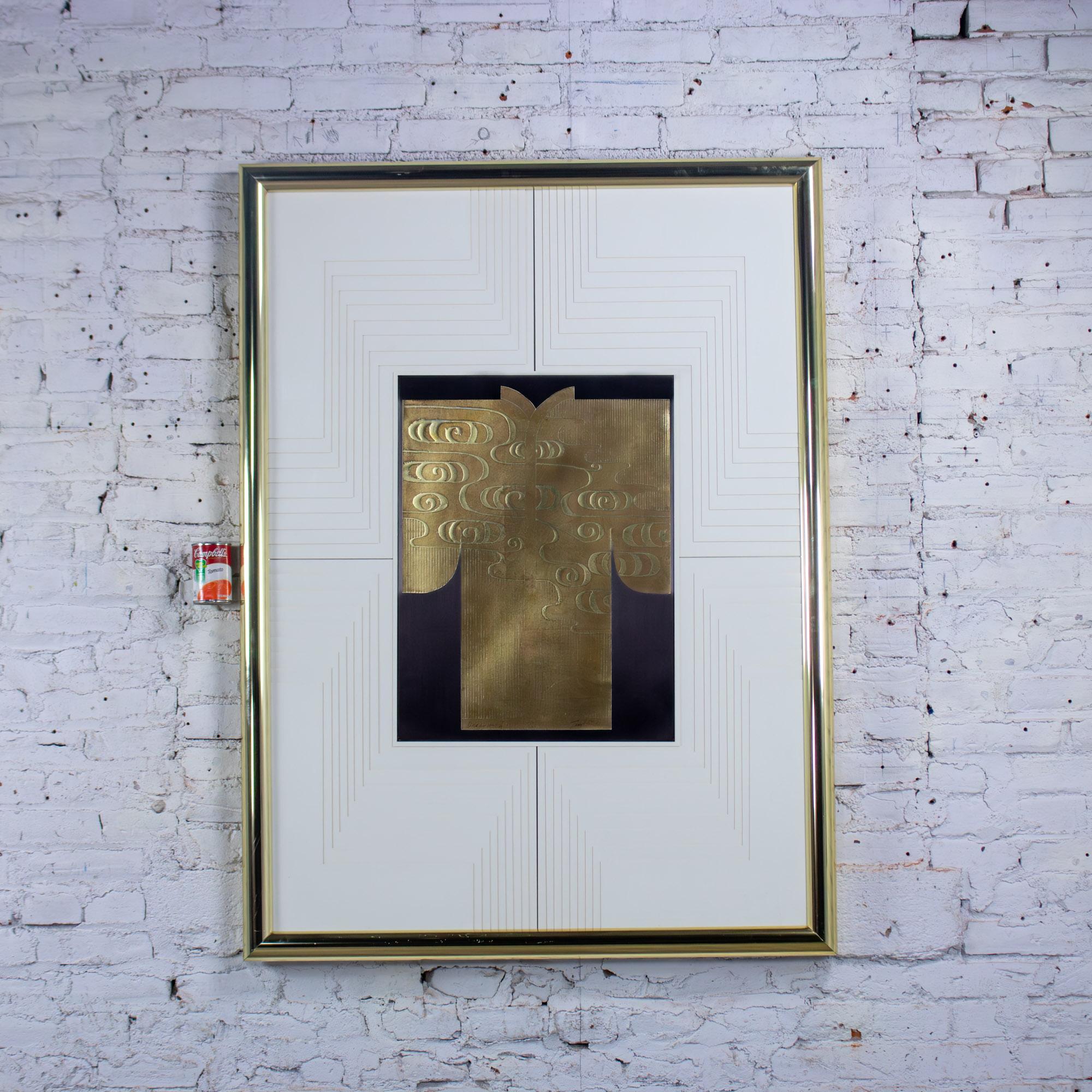 Art Deco Revival Kinder Harris Large Art Titled Deco Kimono II Signed Tim Vance im Angebot 12