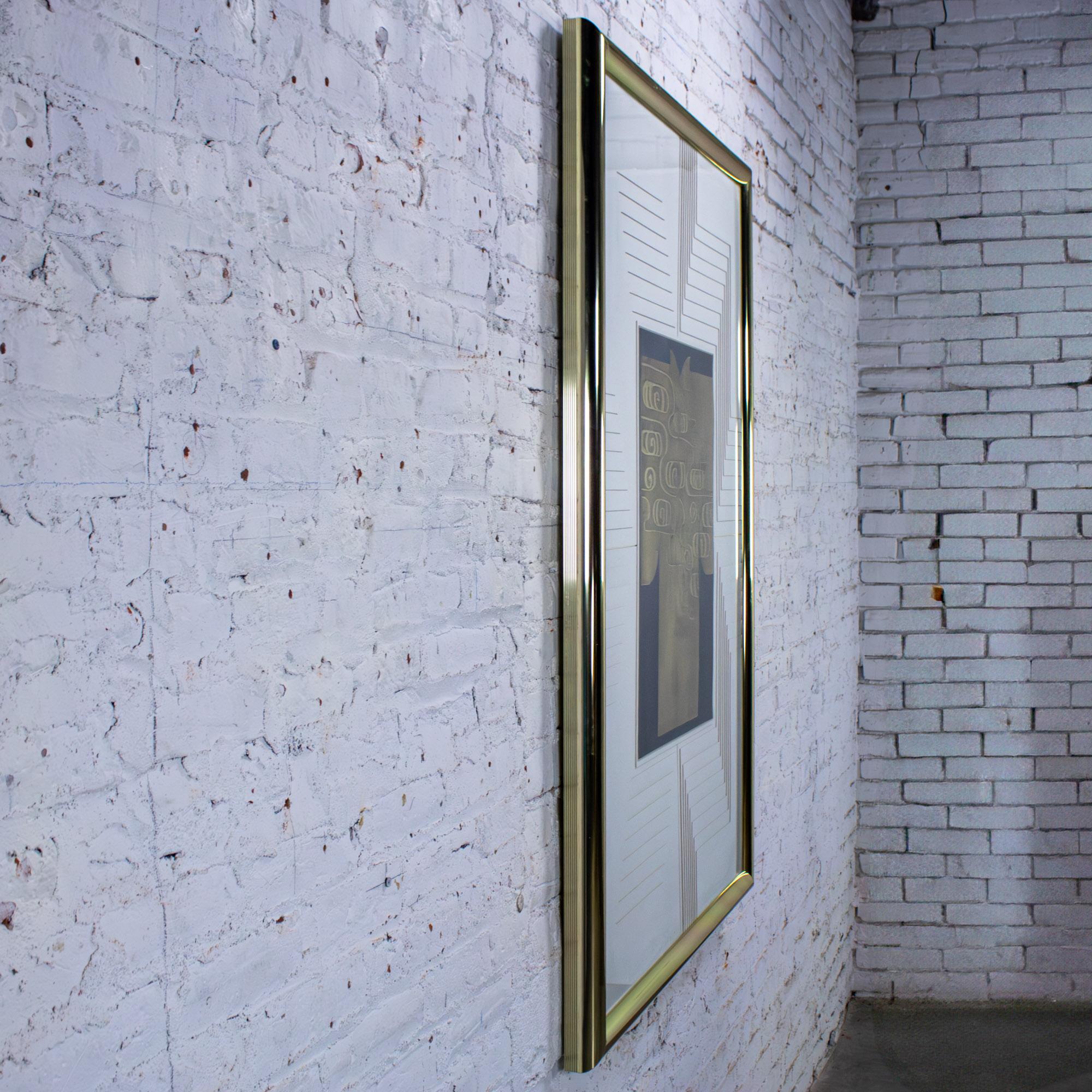 Art Deco Revival Kinder Harris Large Art Titled Deco Kimono II Signed Tim Vance (20. Jahrhundert) im Angebot