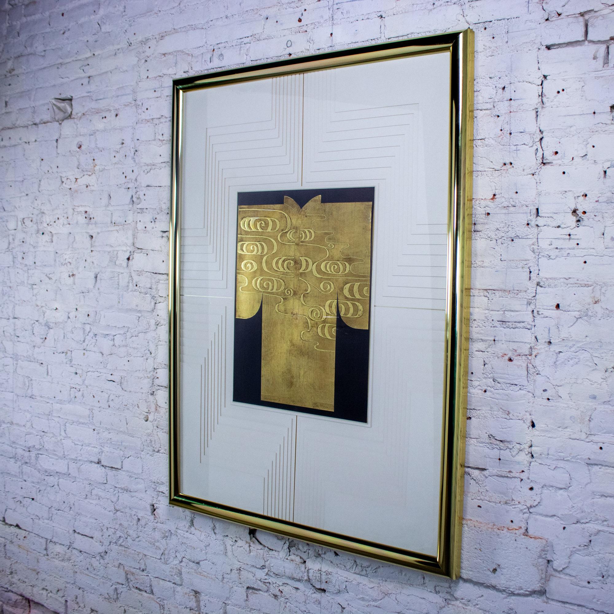 Art Deco Revival Kinder Harris Large Art Titled Deco Kimono II Signed Tim Vance (Aluminium) im Angebot