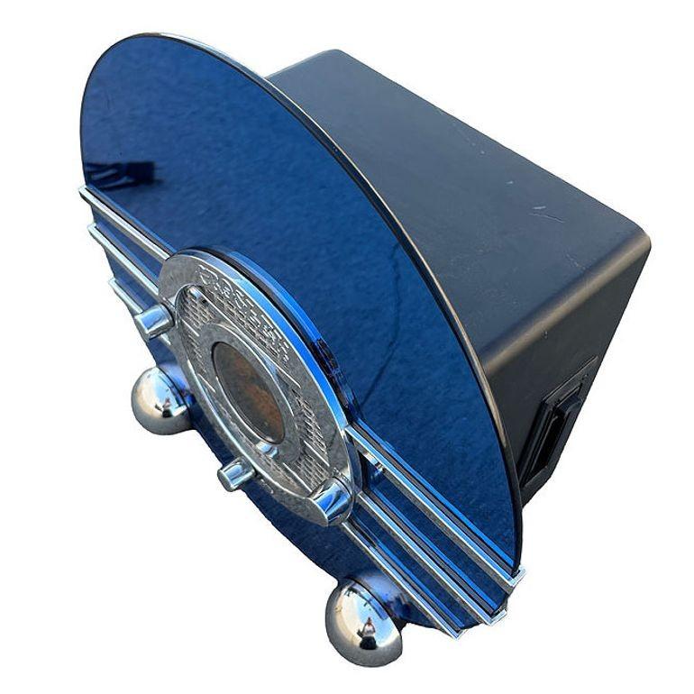 Art Deco Revival Model CR 37 Cobalt Blue Spartan 'Bluebird' Radio by Crosley 4