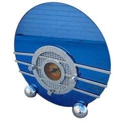 Art Deco Revival Model CR 37 Cobalt Blue Spartan 'Bluebird' Radio by Crosley
