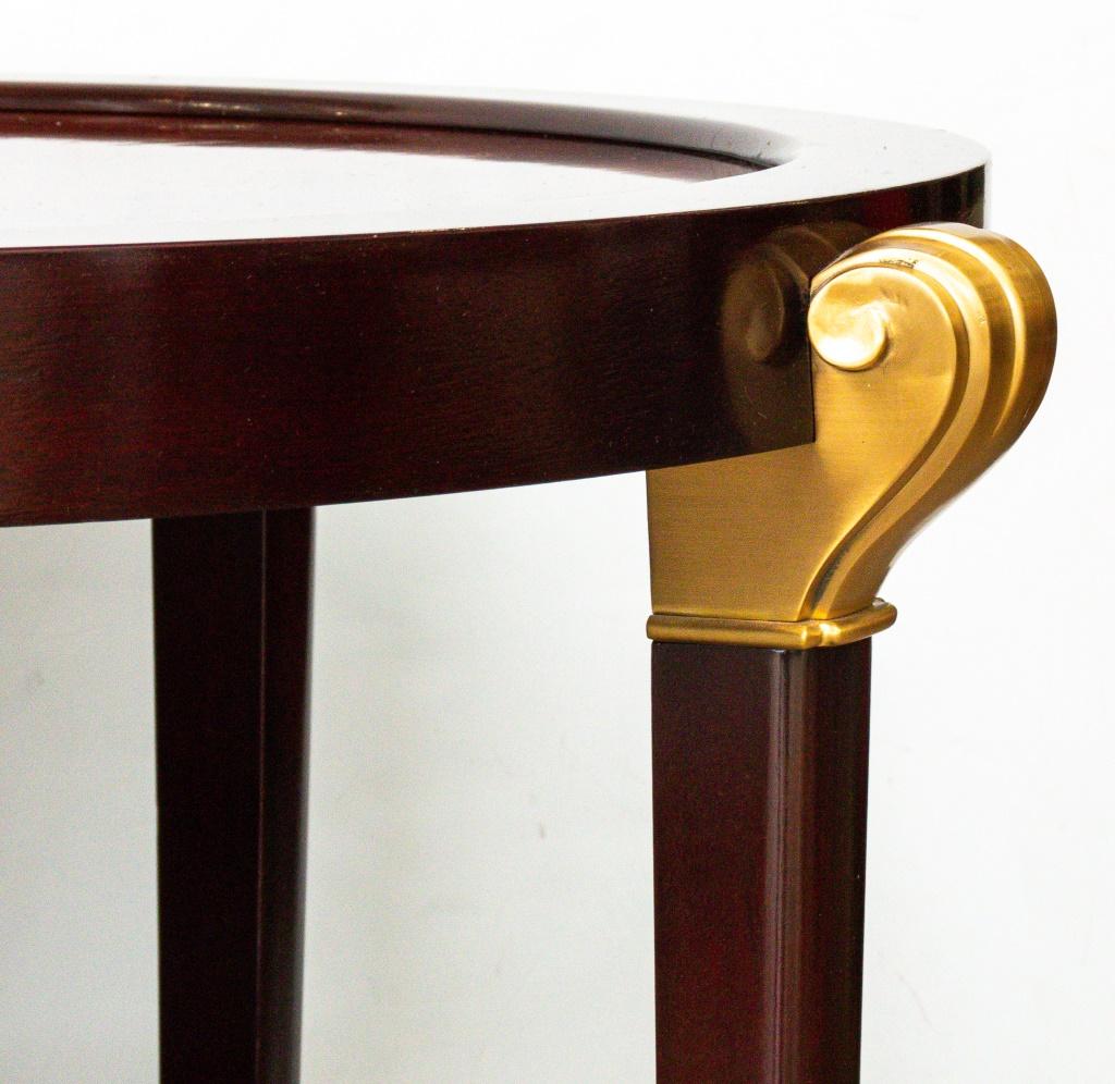 Art Deco Revival Round End Tables, Pair In Good Condition For Sale In New York, NY