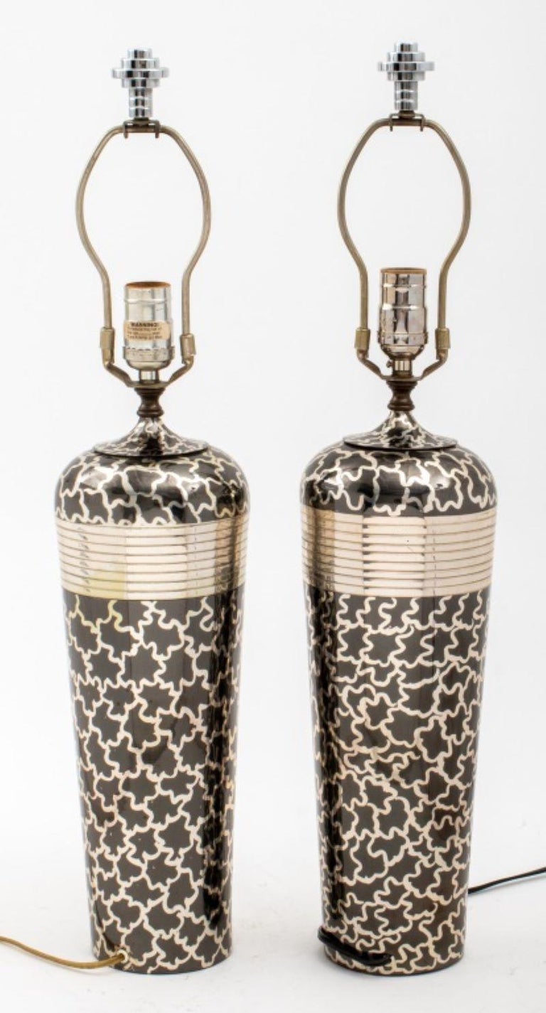 Art Deco Revival Table Lamps, Pair For Sale at 1stDibs