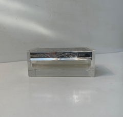 Transparente Schachtel im Art-Déco-Revival-Stil von WMF Deutschland, 1970er Jahre