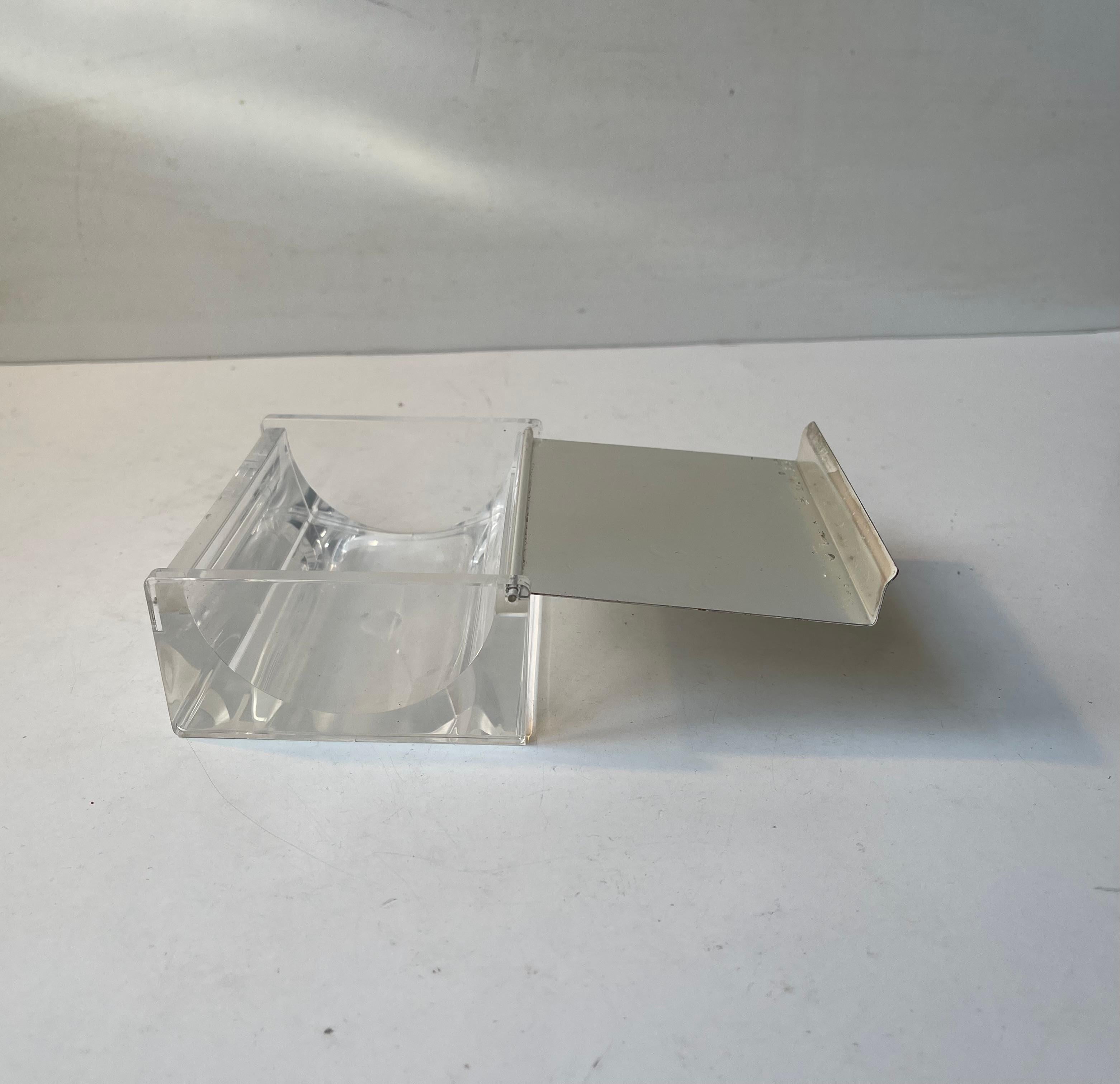 Caja transparente Art Decó Revival de WMF Alemania, años 70 en Bueno estado para la venta en Esbjerg, DK