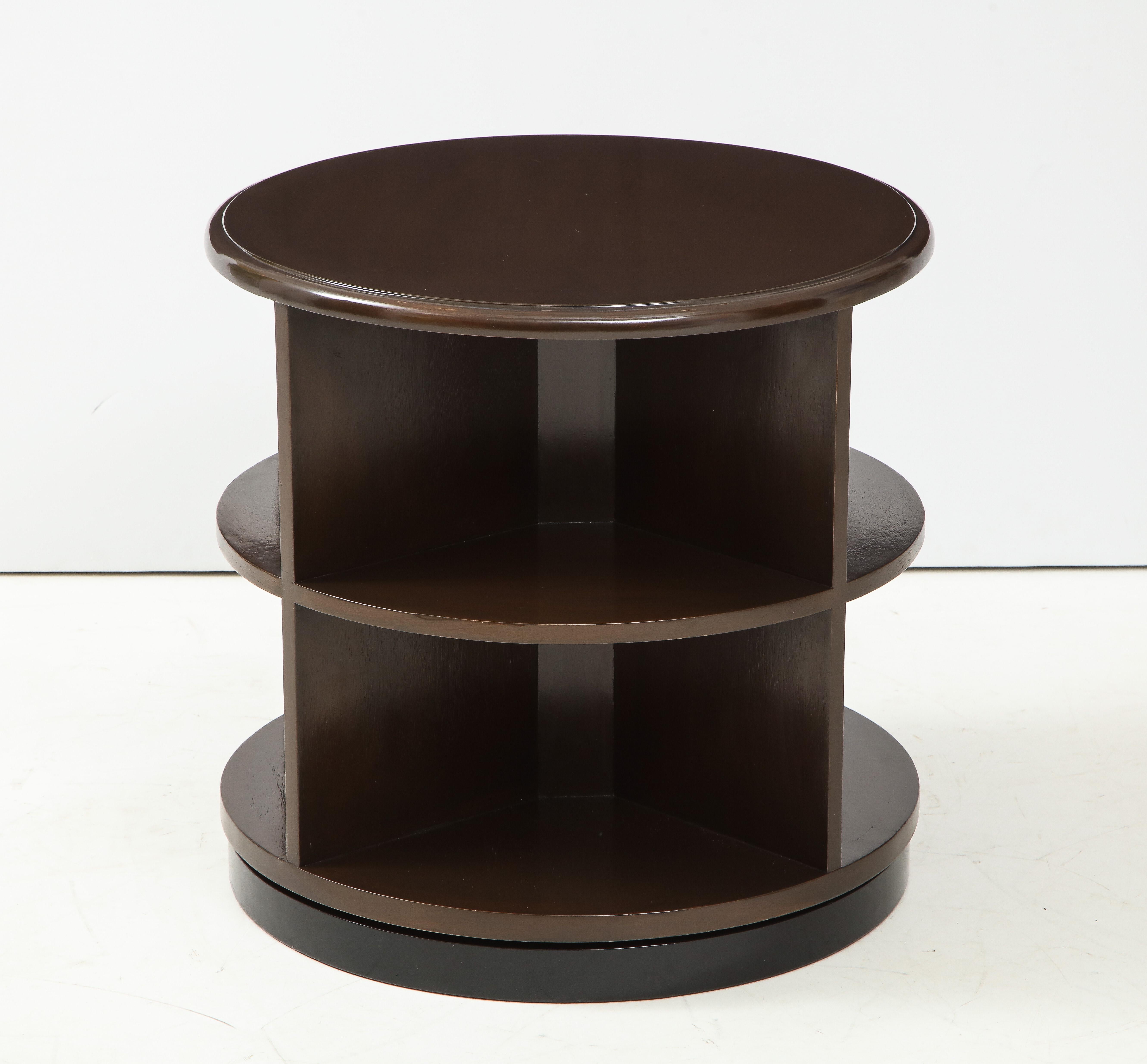 revolving end table