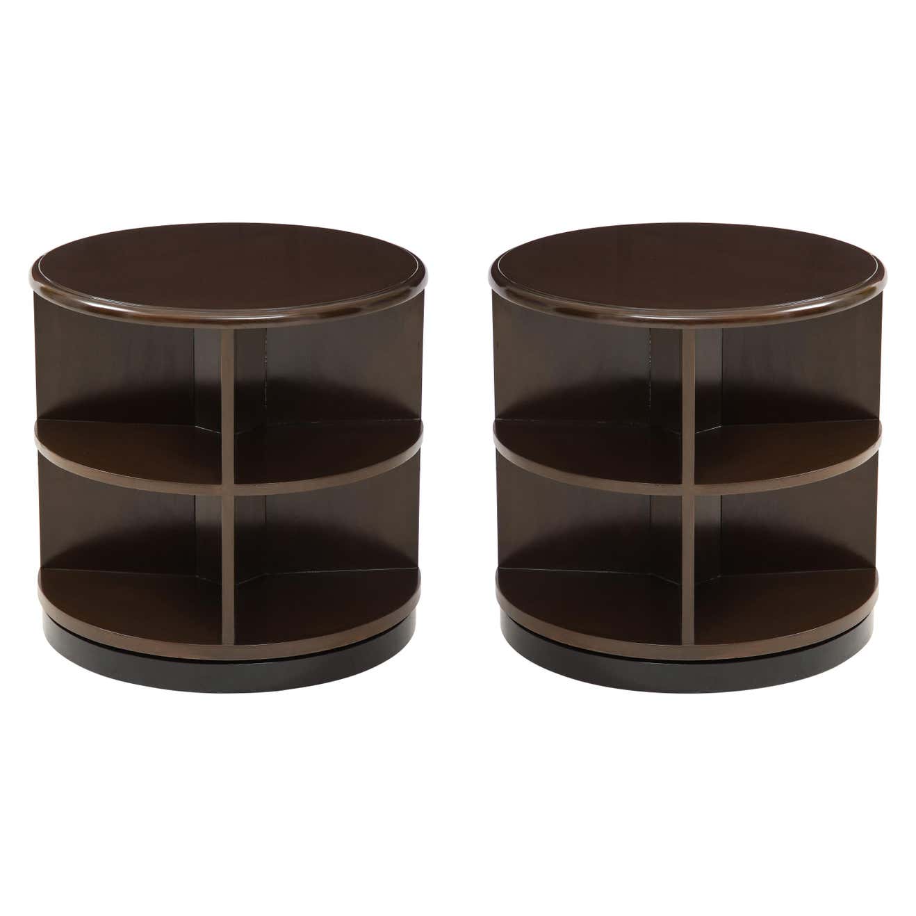 Art Deco Revolving Bookcase Side Tables at 1stDibs | revolving end ...