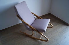 Art Deco Rocking Chair J. Halabala from 1960