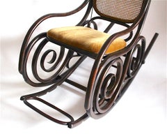 Sedia a dondolo Art Déco, Thonet, anni '30