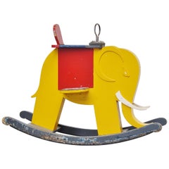 Éléphant à bascule Art Déco, Hollande, 1940