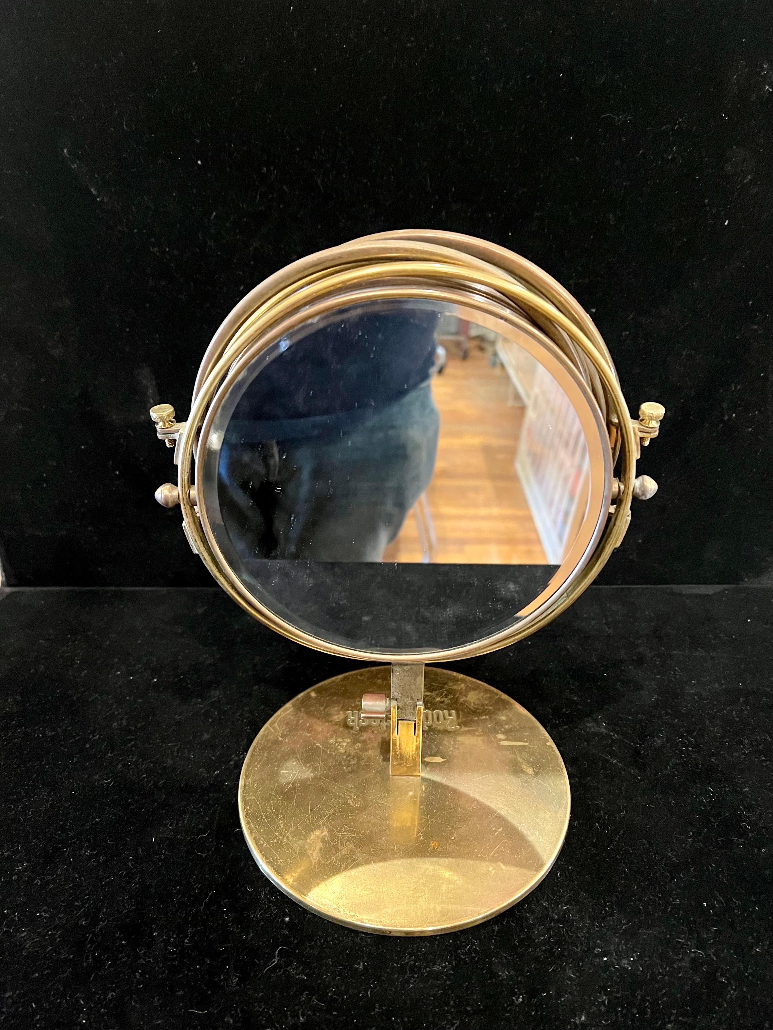 German Art Deco Rodenstock Multidirectional Mirror 3 Way Vintage from Optometrist Shop