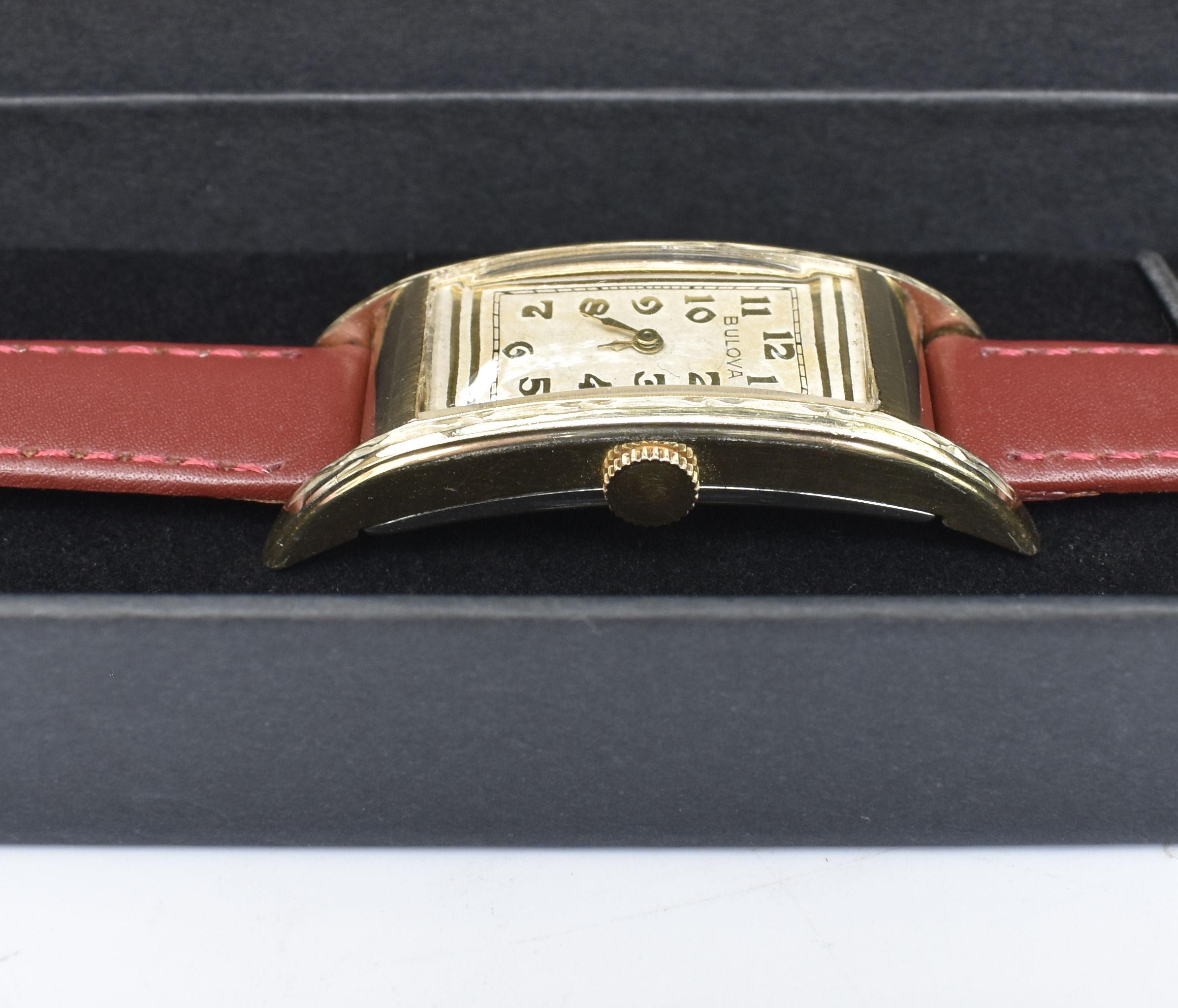 Goldgefüllte Uhr im Art-déco-Stil von Bulova, USA, um 1928 (Art déco)