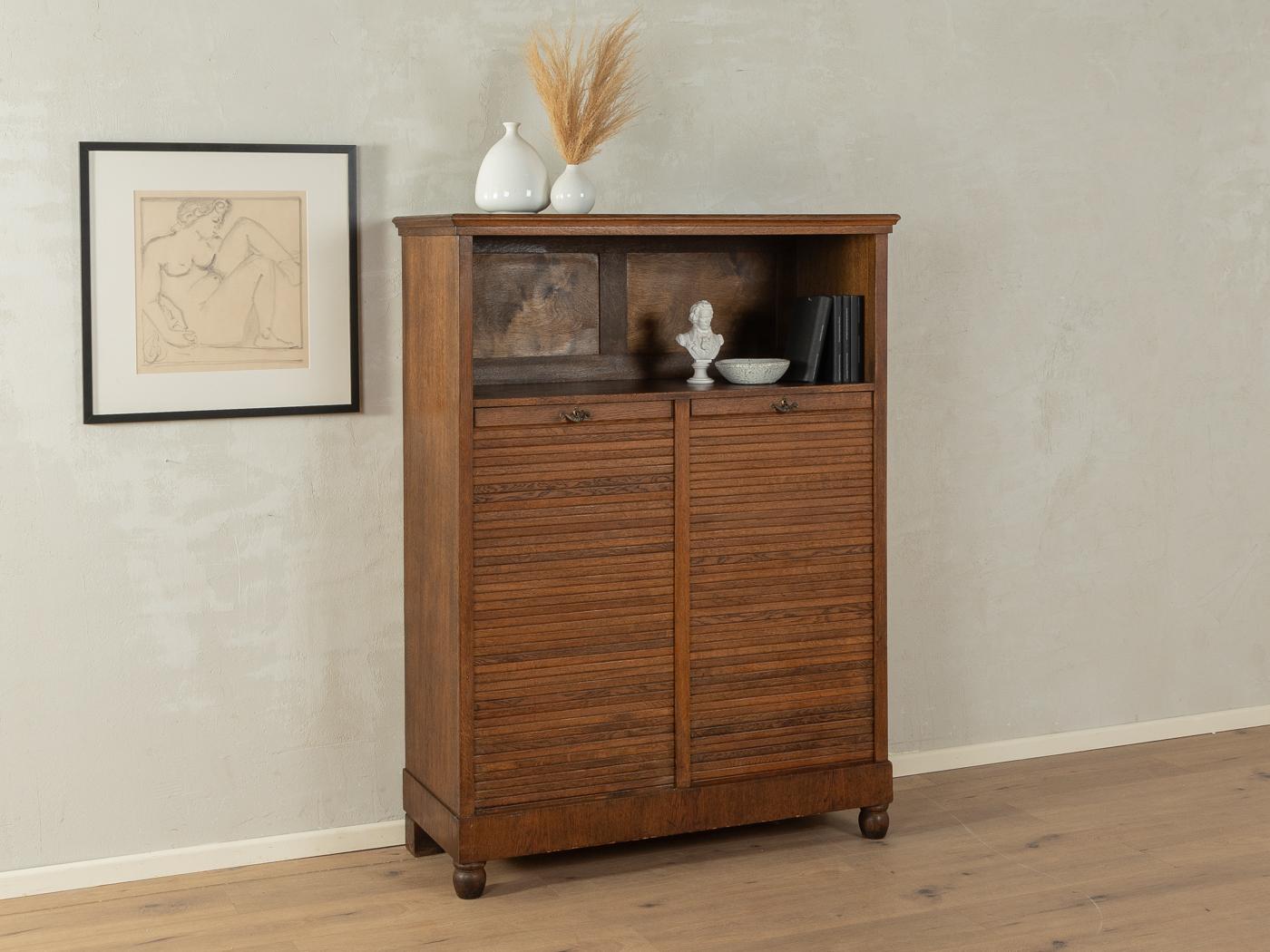 German Art déco roller shutter cabinet