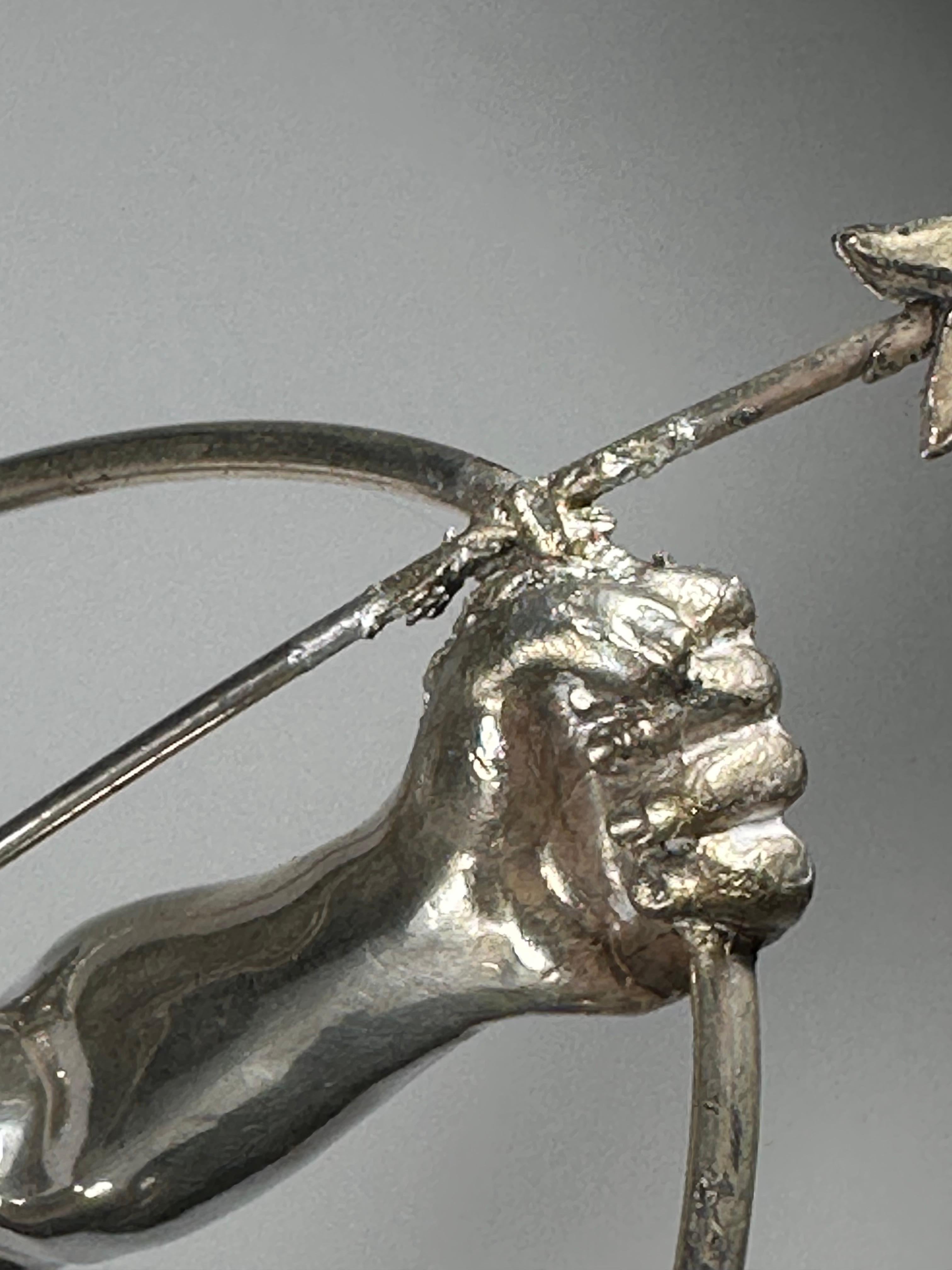 Art Deco Roman Archer Statue by Hermann Eichberg For Sale 6