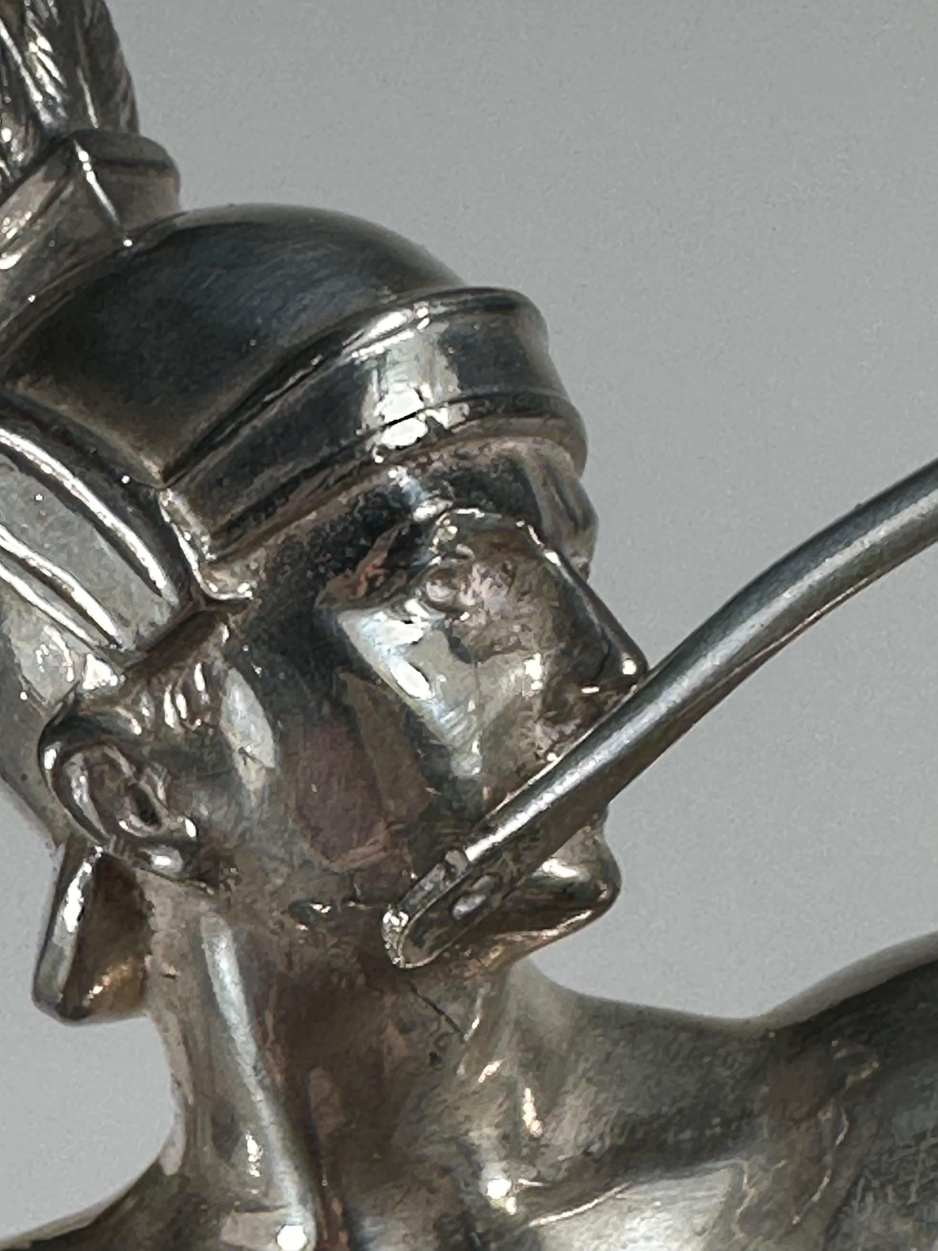 Art Deco Roman Archer Statue by Hermann Eichberg For Sale 12