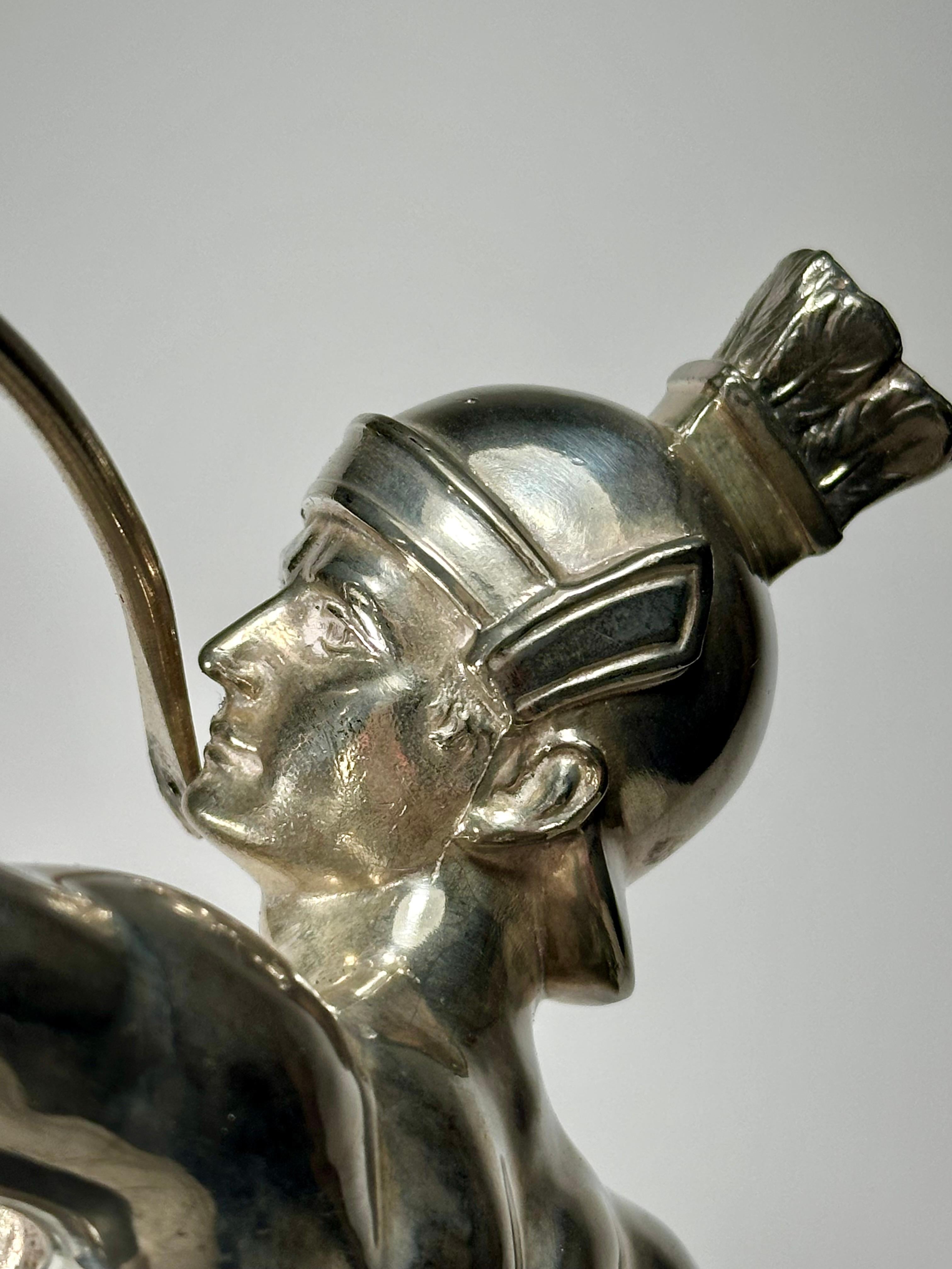 Art Deco Roman Archer Statue by Hermann Eichberg In Fair Condition For Sale In Vero Beach, FL