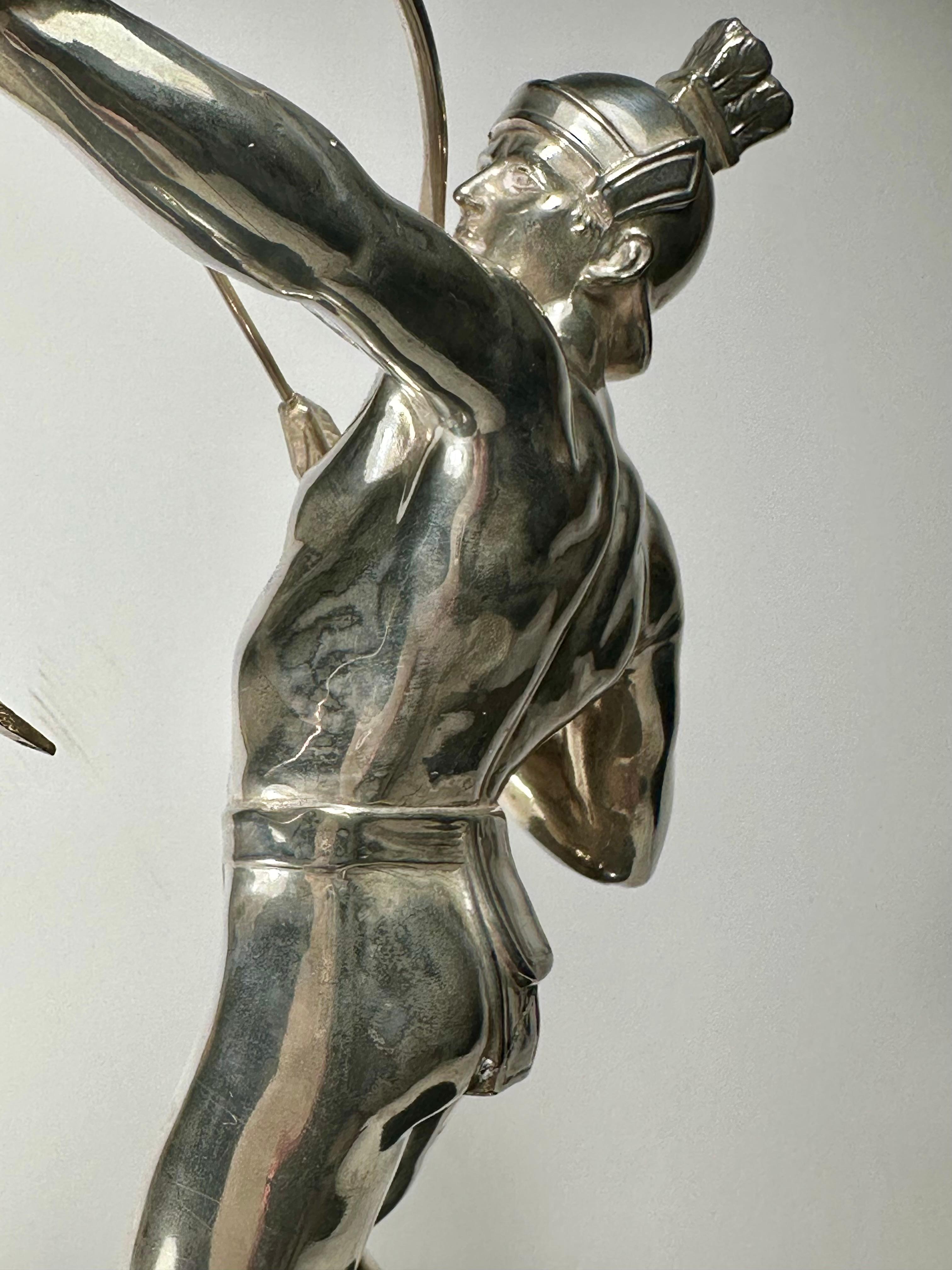 Art Deco Roman Archer Statue by Hermann Eichberg For Sale 1
