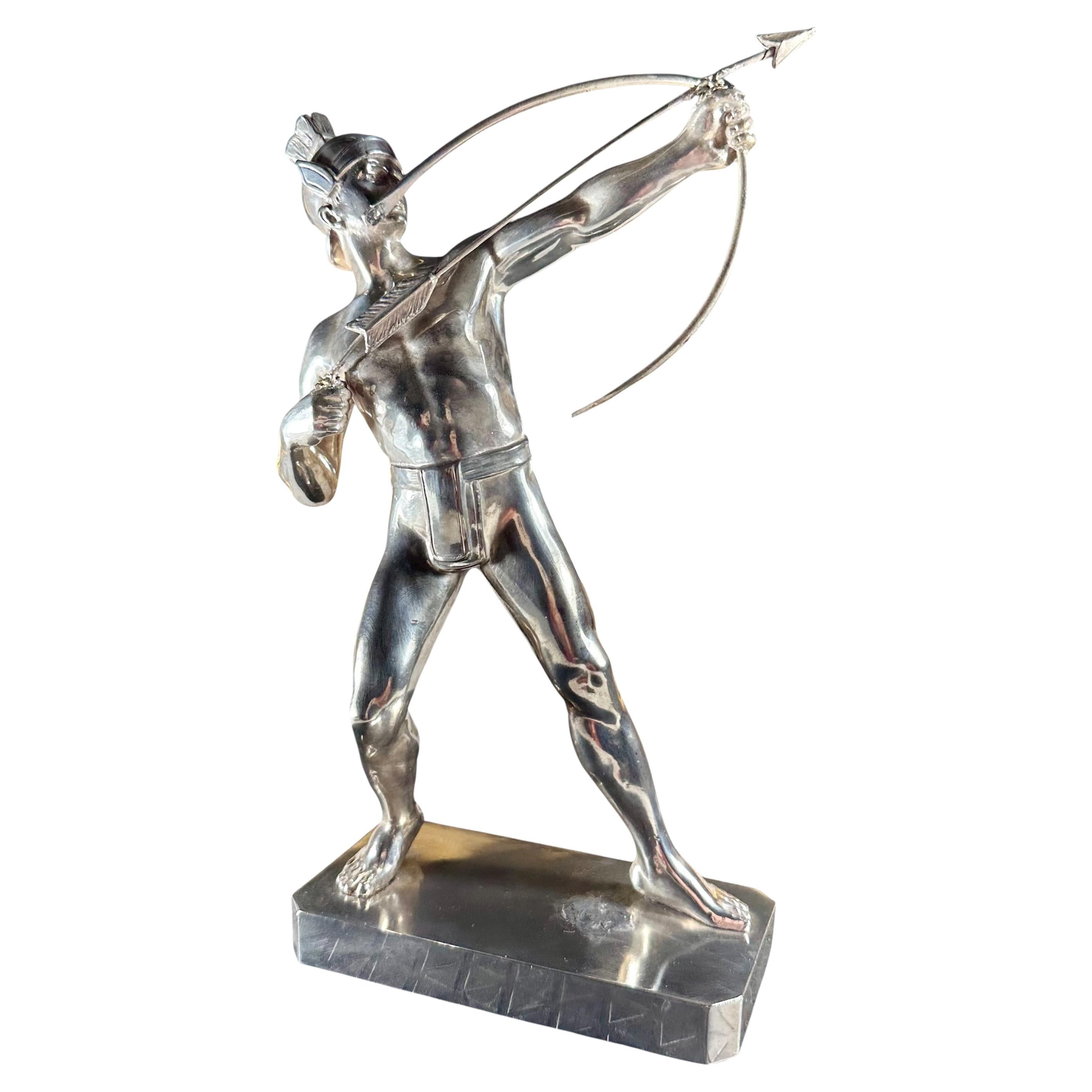 Art Deco Roman Archer Statue by Hermann Eichberg