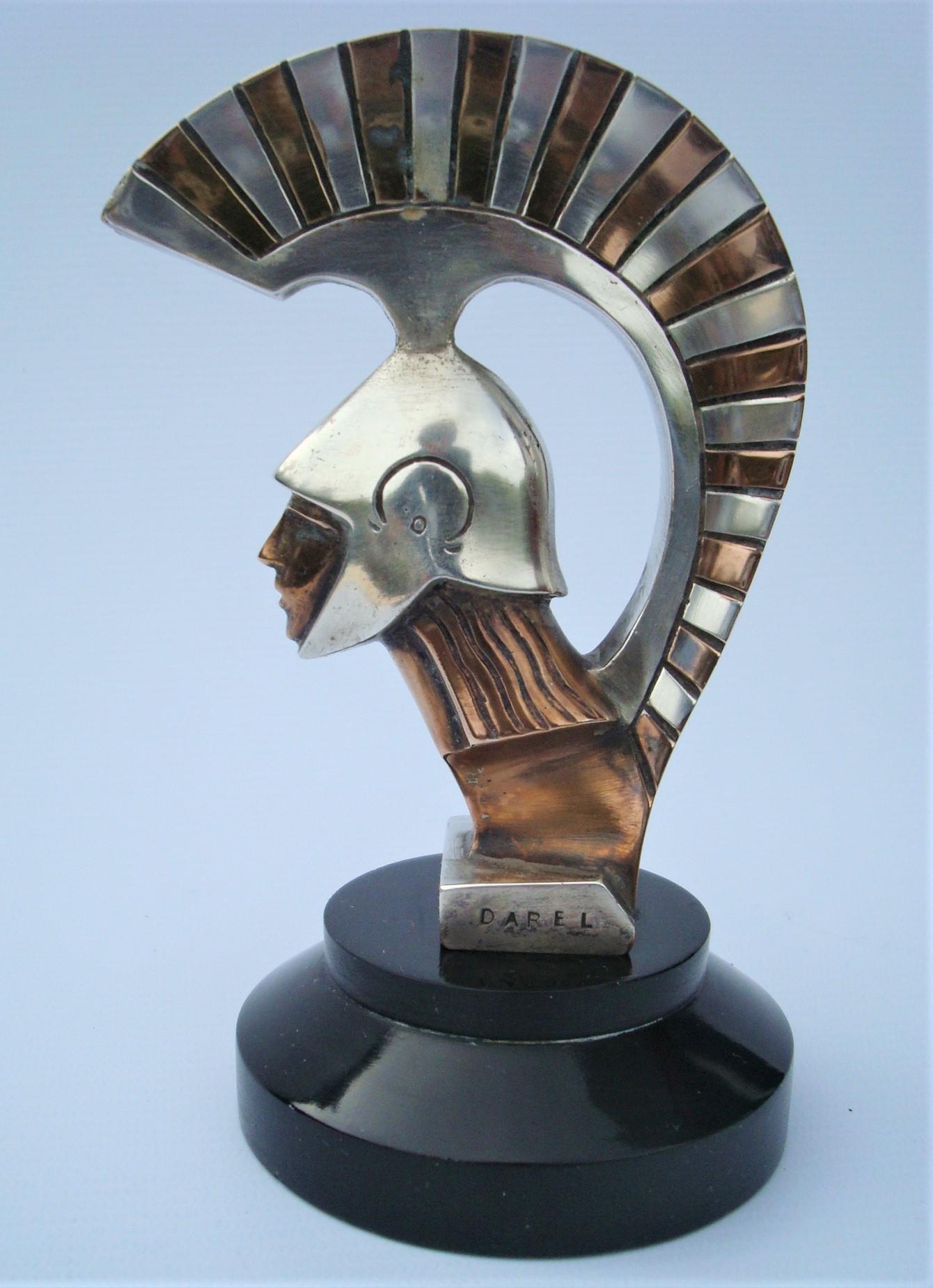 Art Deco Roman warrior car mascot - Hood Ornament by Darel, ca. 1920s
Guerrier by Darel. Perfect desk accesorie or paperweight.