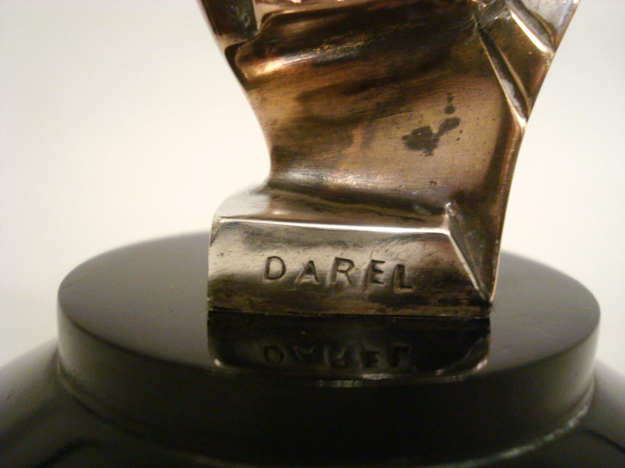 Early 20th Century Art Deco Roman Warrior Car Mascot, Hood Ornament by Darel, ca. 1920s