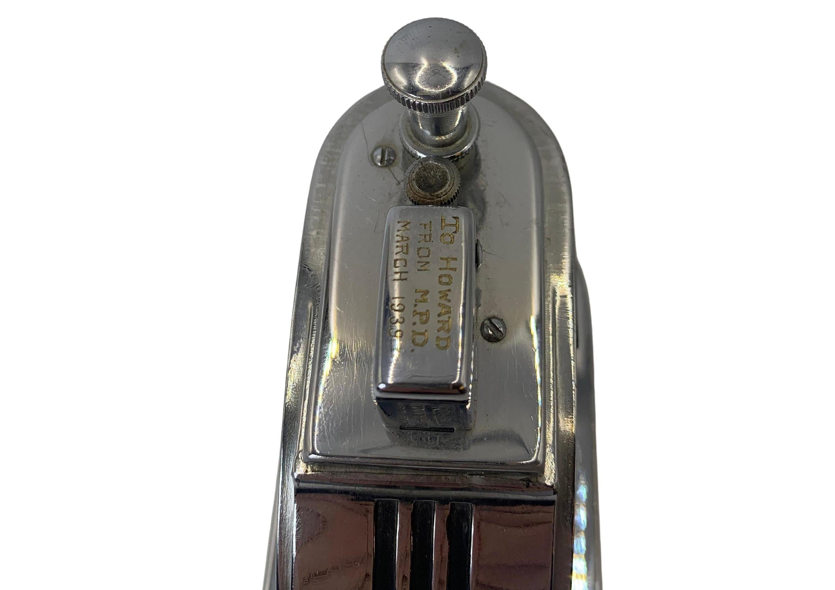 Art Deco Ronson Streamline Moderne Black Lacquered Touch Tip Table ...