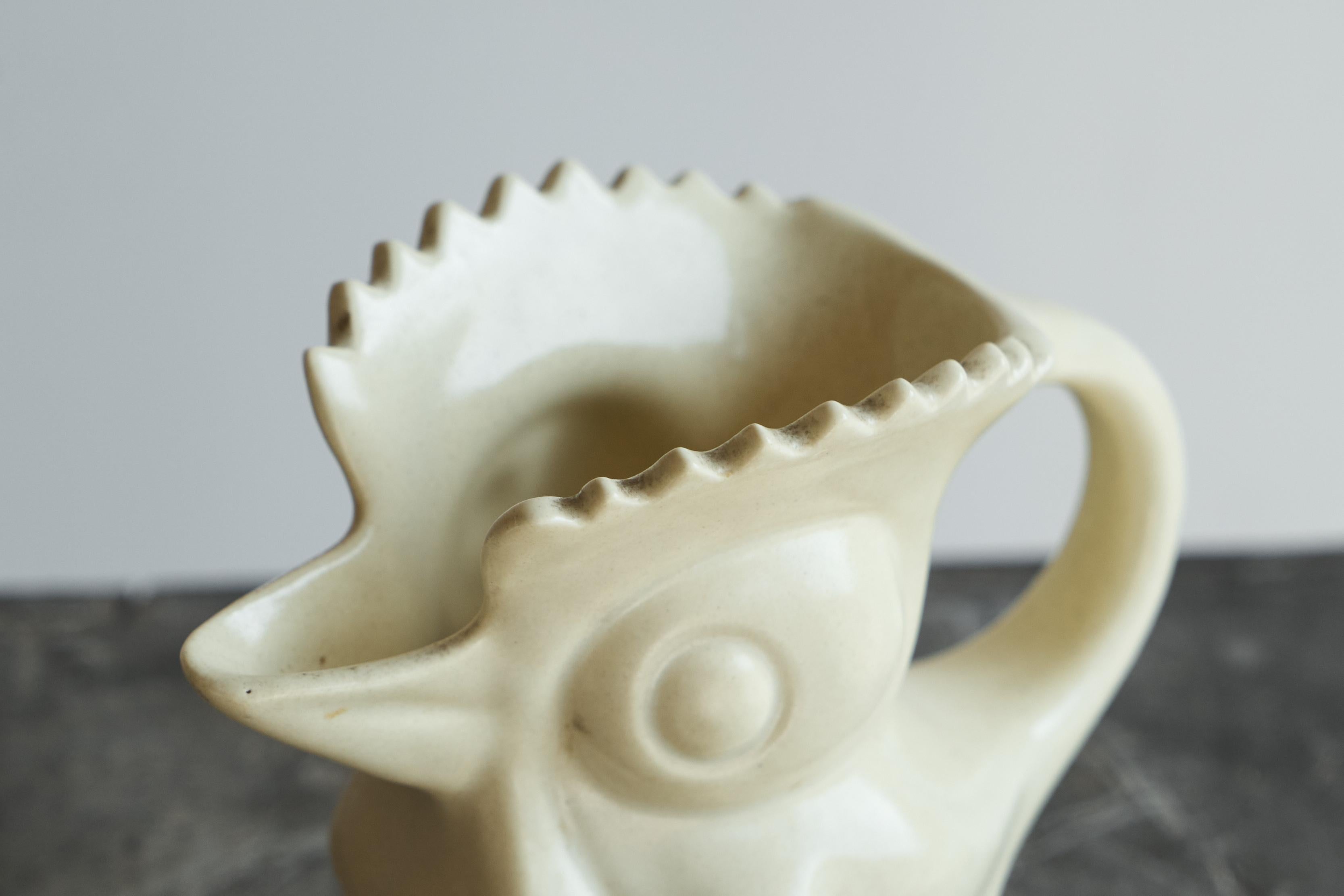 Art Deco Rooster Jug by Ditmar-Urbach Czechoslovakia 1930s For Sale 1