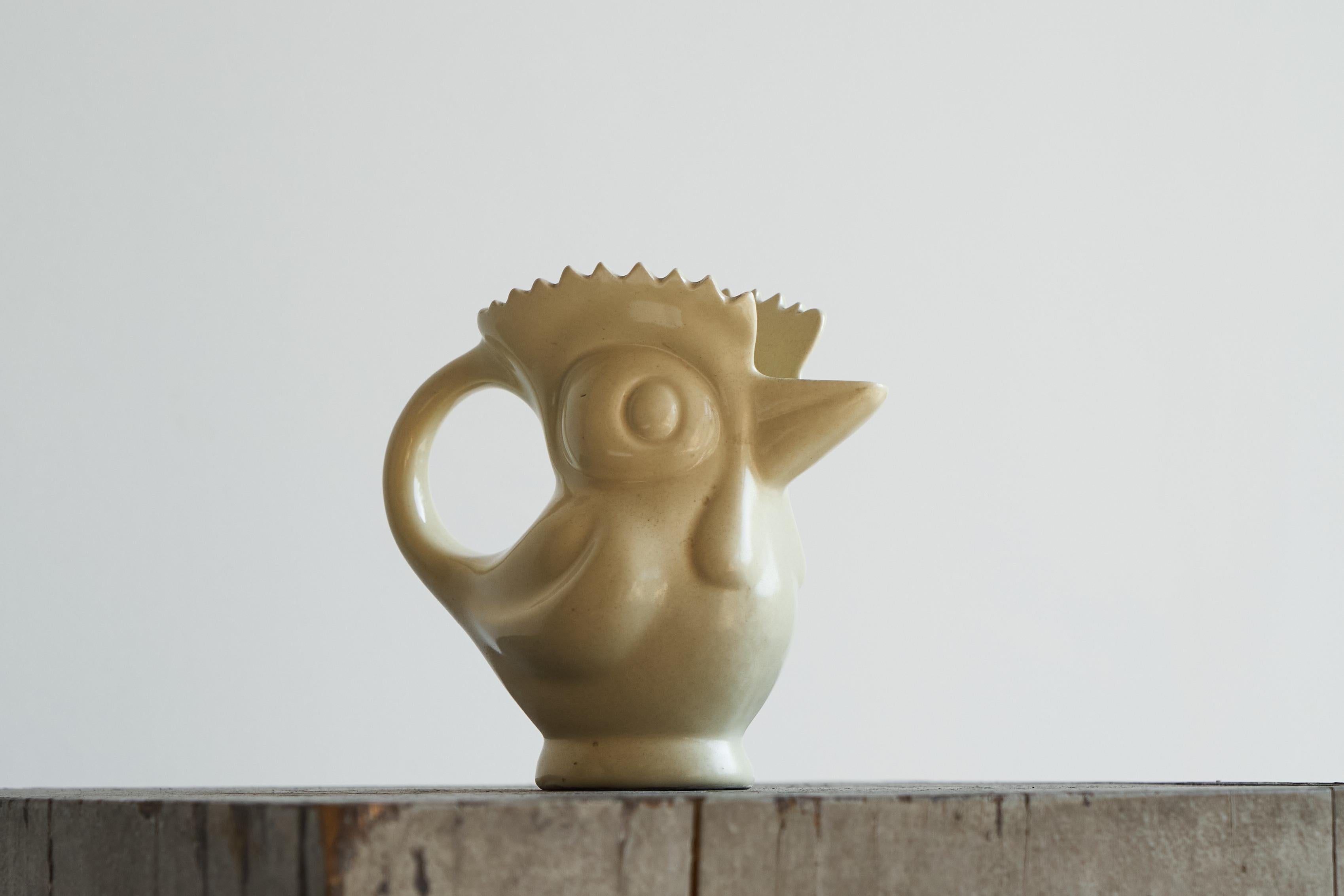 Art Deco Rooster Jug by Ditmar-Urbach Czechoslovakia 1930s For Sale 2
