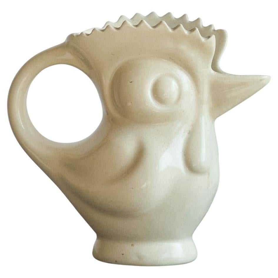 Art Deco Rooster Jug by Ditmar-Urbach Czechoslovakia 1930s For Sale