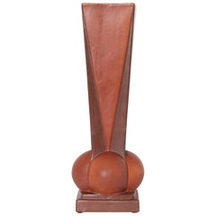 Art Deco Roseville Futura Four-Ball Ceramic Vase by Frank Ferrell  