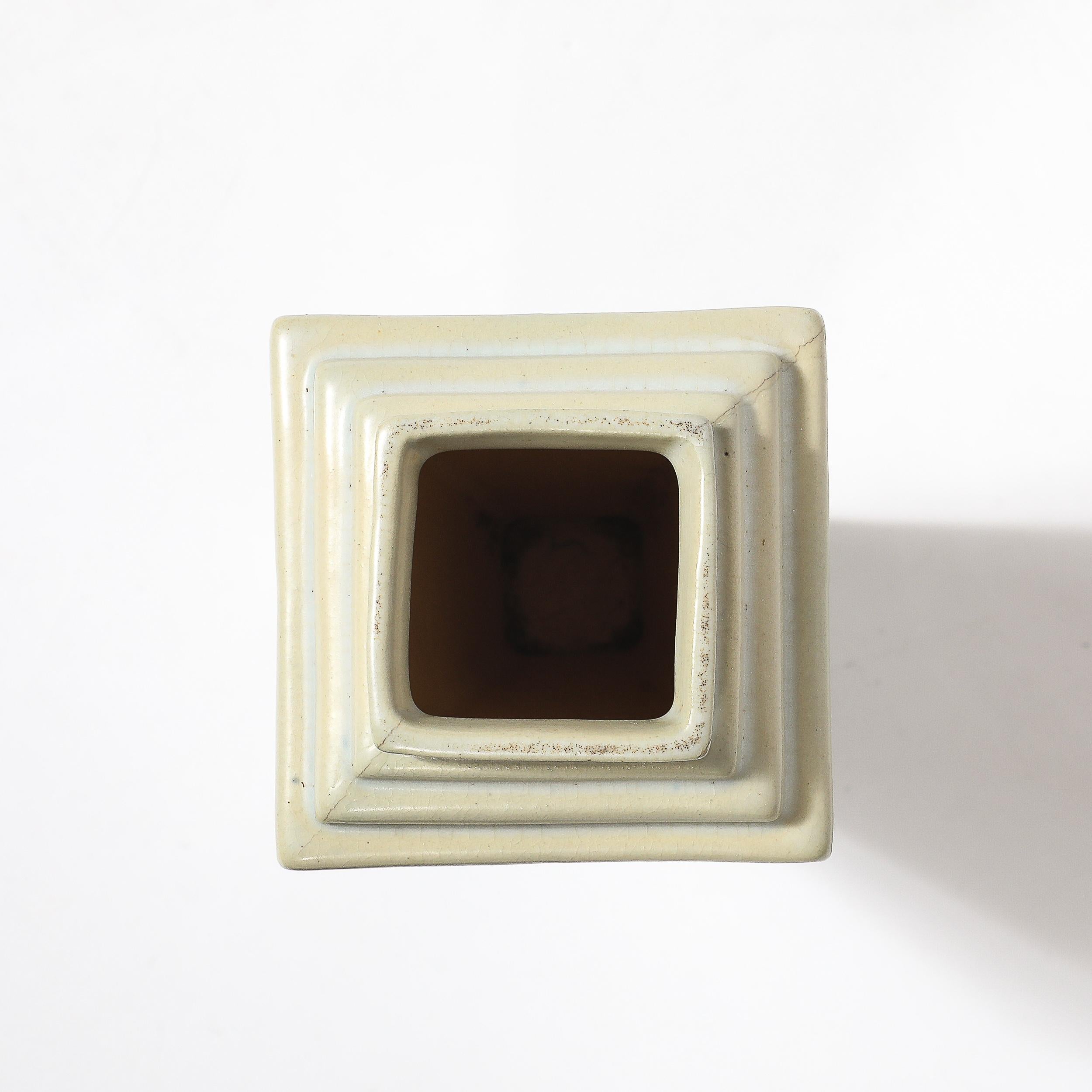 Vaso in ceramica Art Deco Roseville Futura 