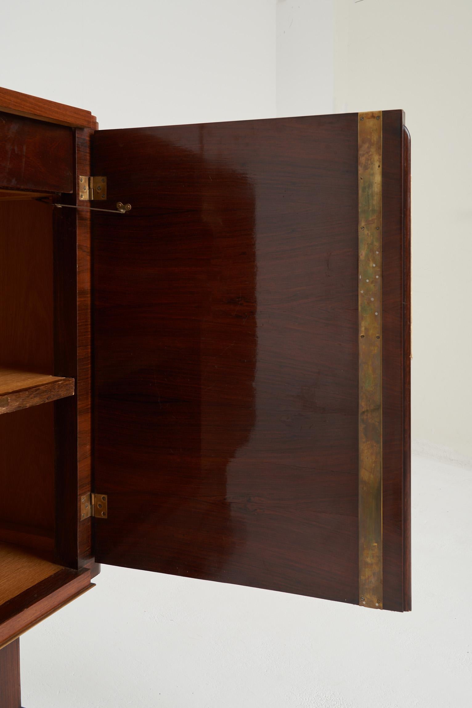 Art Deco Rosewood and Velum Cabinet 5