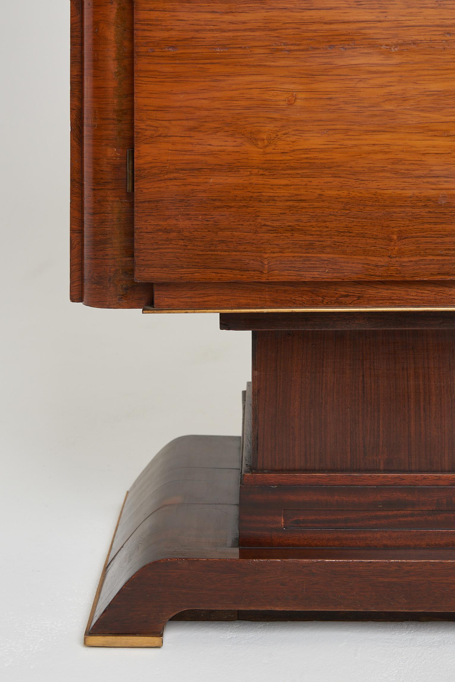 Art Deco Rosewood and Velum Cabinet 12