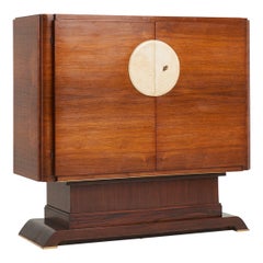 Art Deco Rosewood and Velum Cabinet