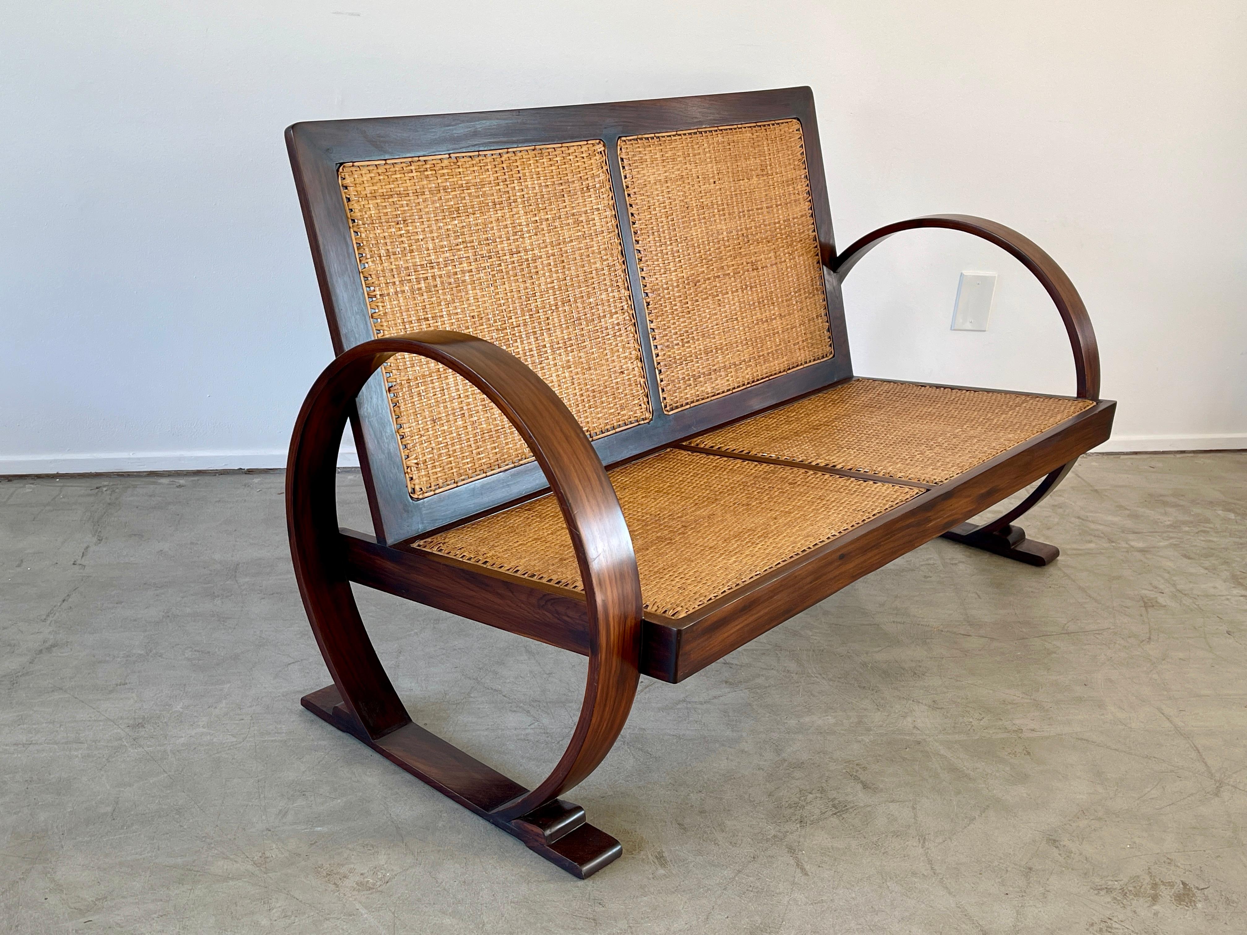 art deco bench seat