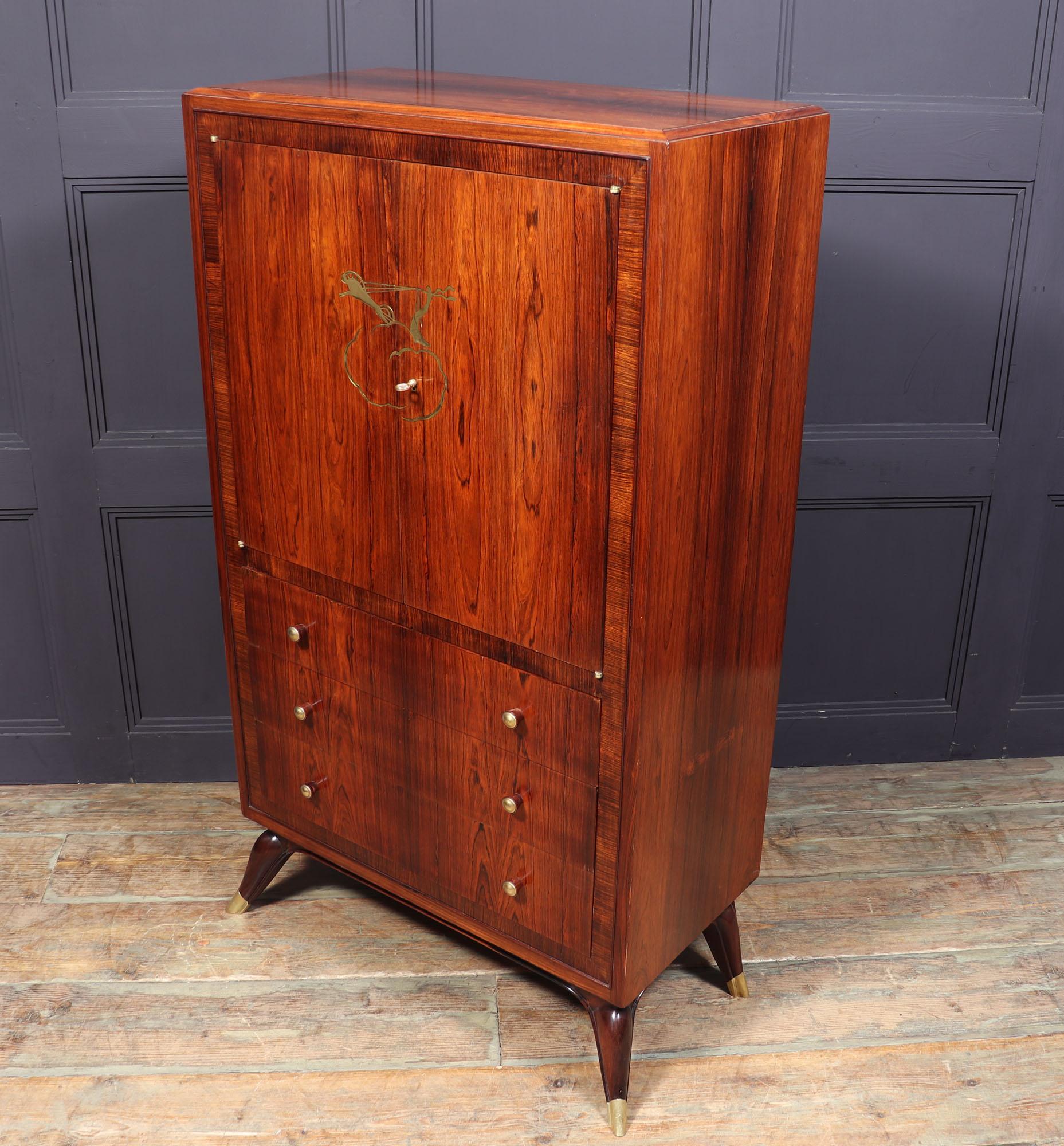 Art Deco Rosewood Cabinet in The Manner of Ruhlman 9