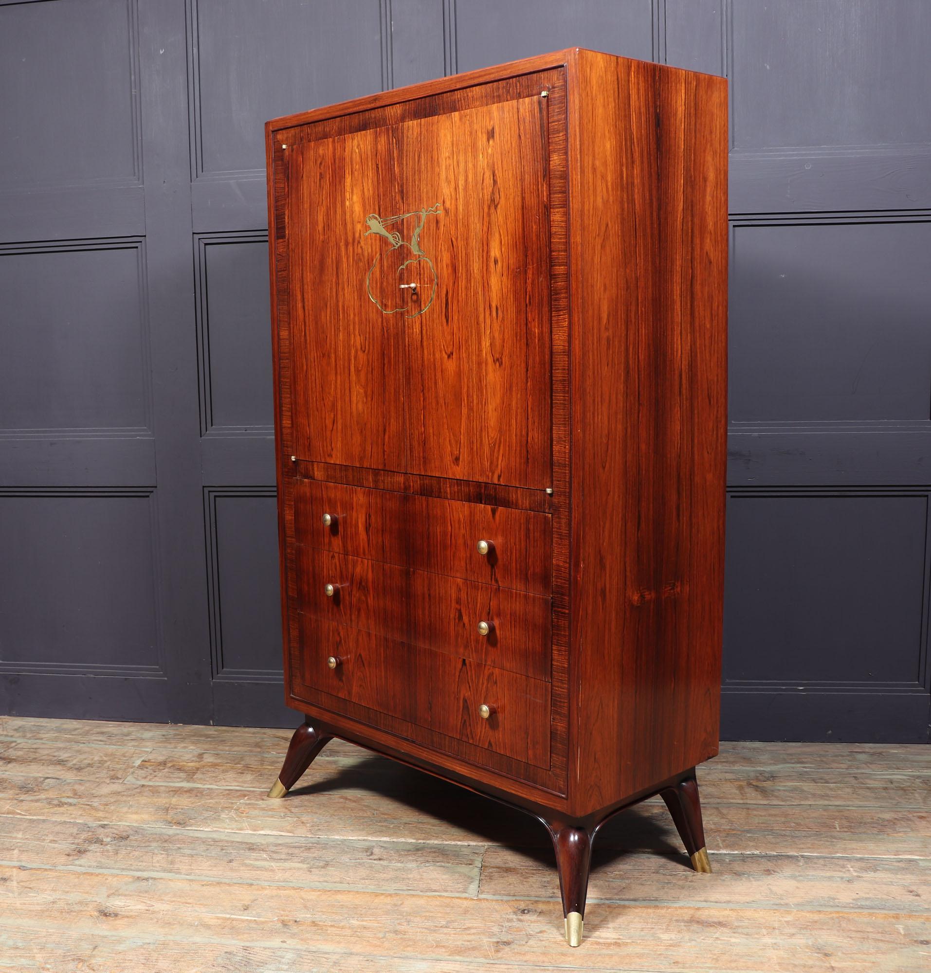 Art Deco Rosewood Cabinet in The Manner of Ruhlman 10