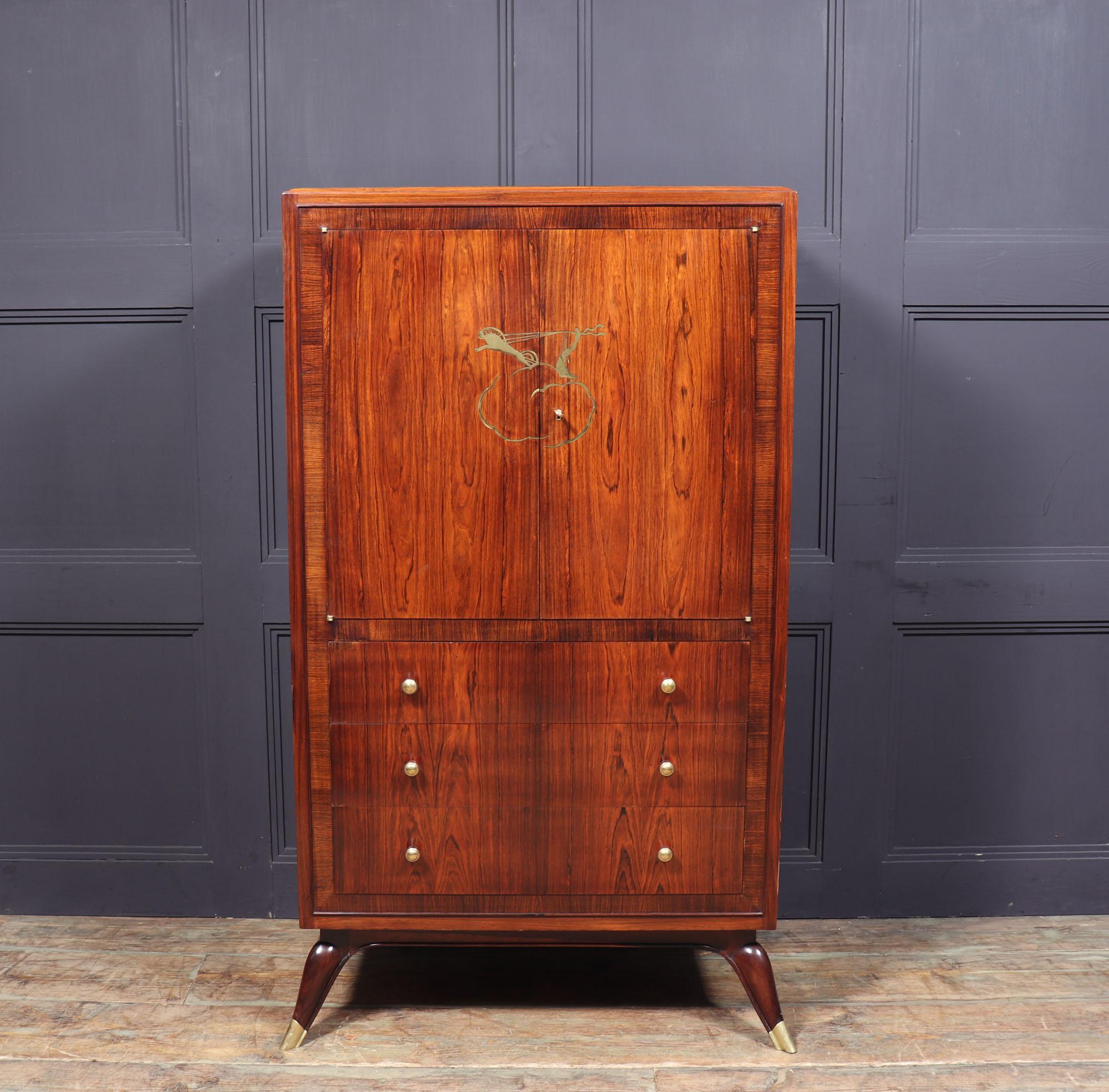 Art Deco Rosewood Cabinet in The Manner of Ruhlman 2